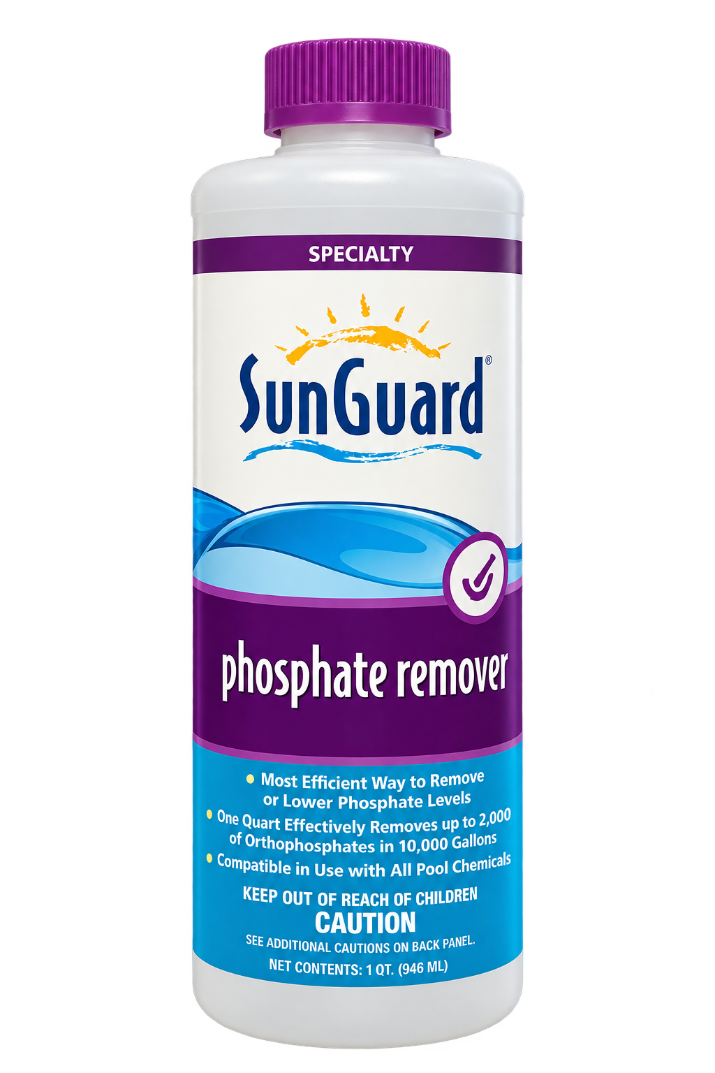 SunGuard Phosphate Remover 16 Fl Oz Liquid Pool Water Treatment by SunGuard
