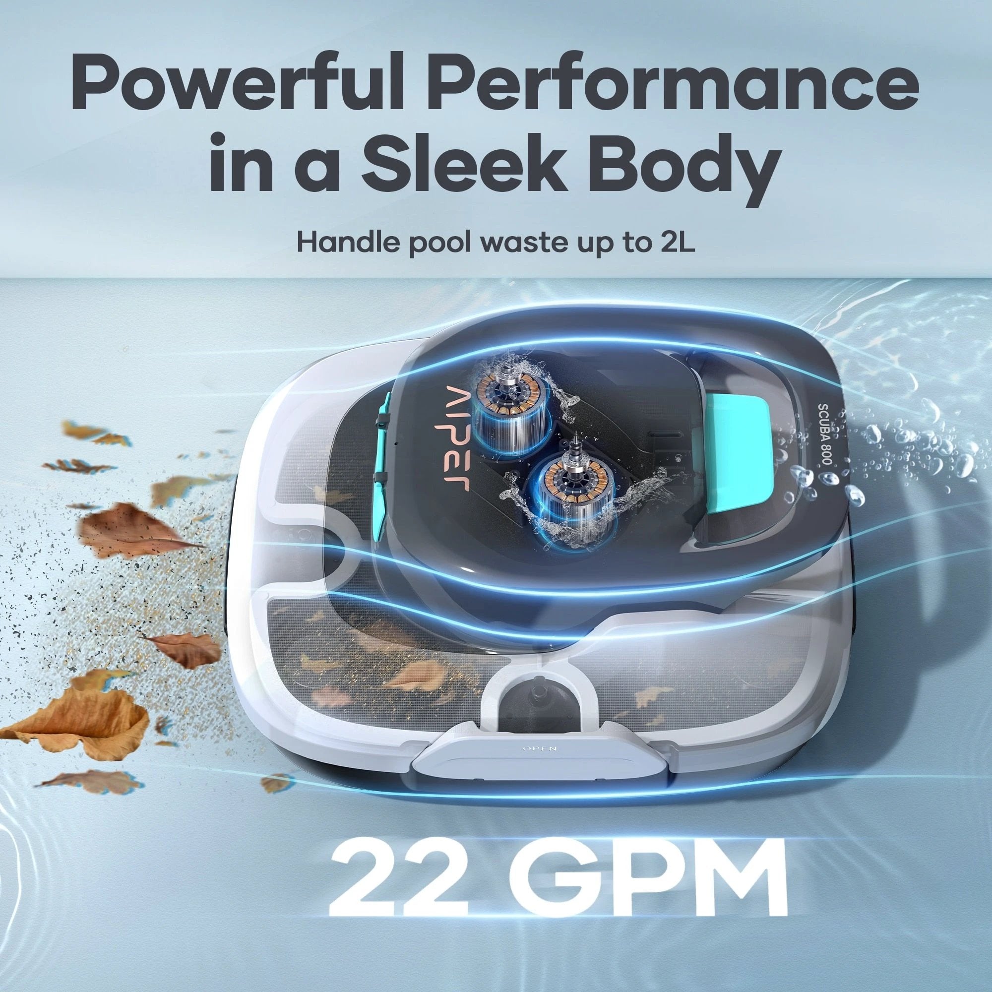 Aiper Scuba 800 Cordless 3.5-in Robotic Pool Vacuum by Duckies Pool Supply