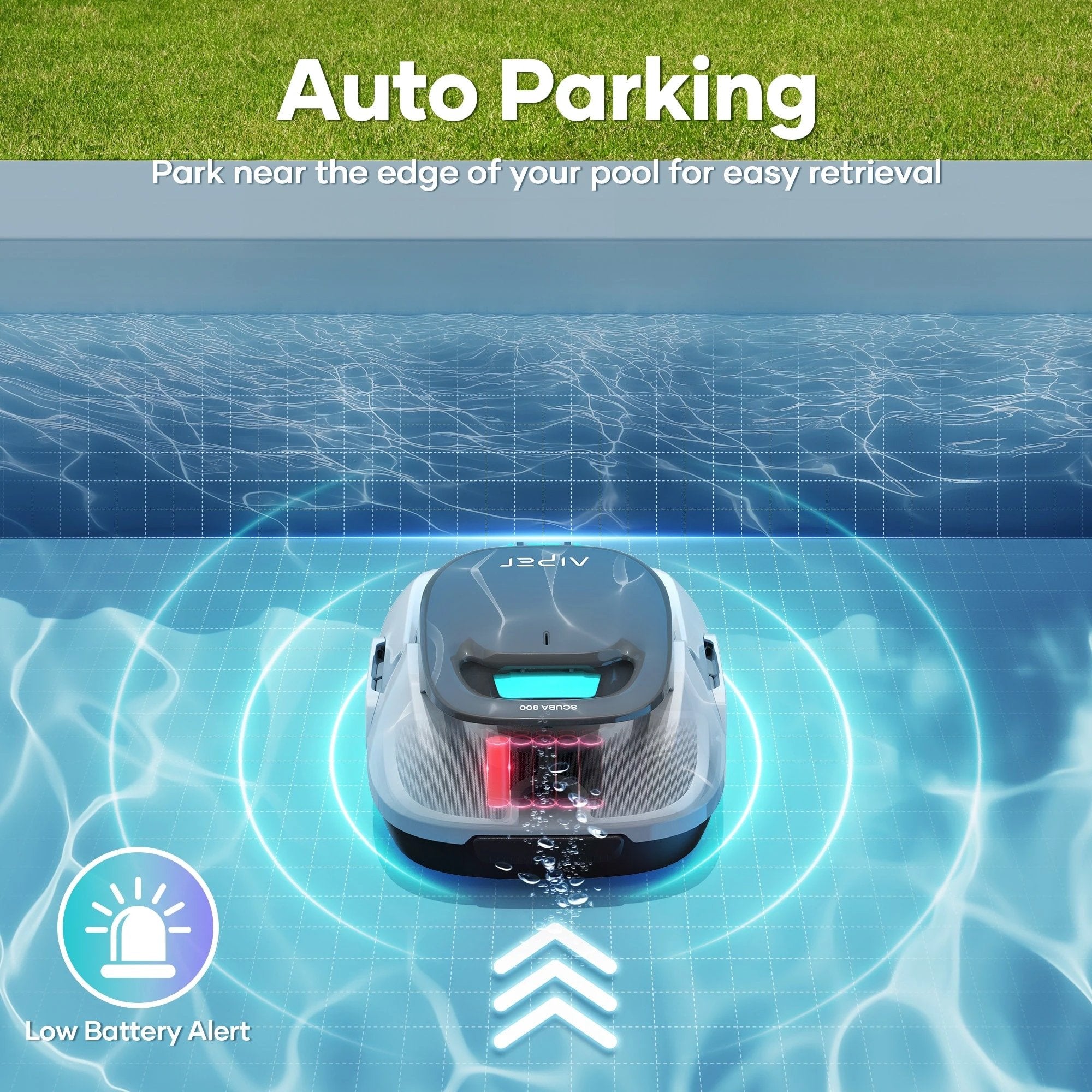 Aiper Scuba 800 Cordless 3.5-in Robotic Pool Vacuum by Duckies Pool Supply