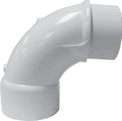 Lasco 3" White PVC 90 Degree Sweep Elbow SP x Slip, 409030 by LASCO
