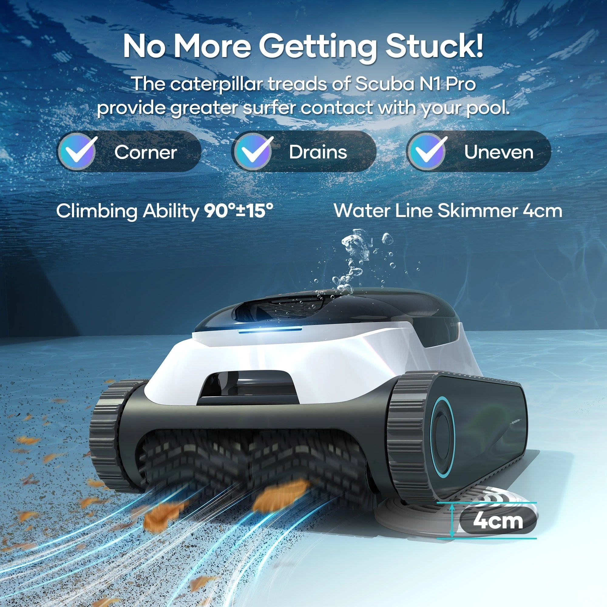 Aiper Scuba N1 Plus Cordless 6.1-in Robotic Pool Vacuum by Duckies Pool Supply