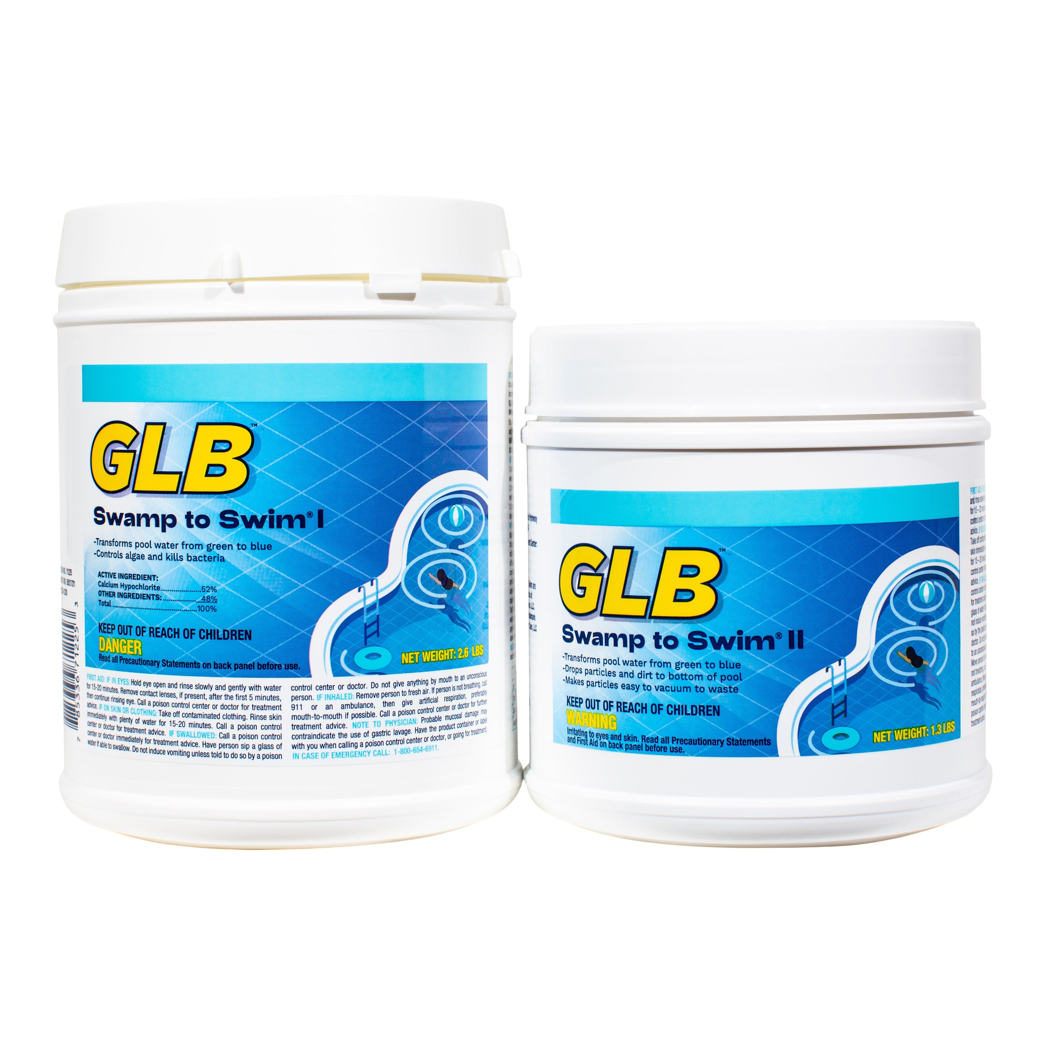 GLB Swamp to Swim Algae Control Shock System for Crystal Clear Pools