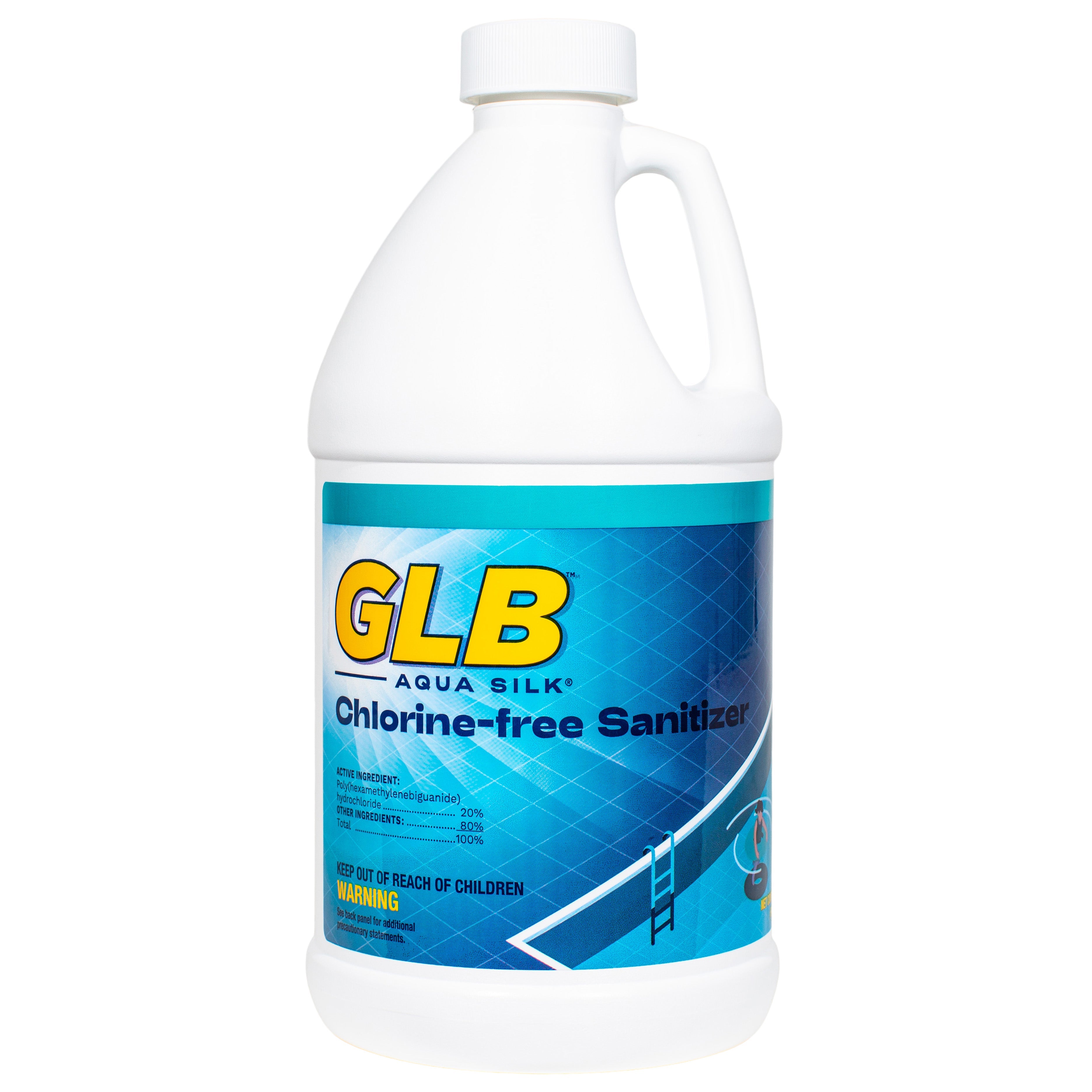 GLB Aqua Silk Chlorine Free Pool Sanitizer Biguanide Disinfectant