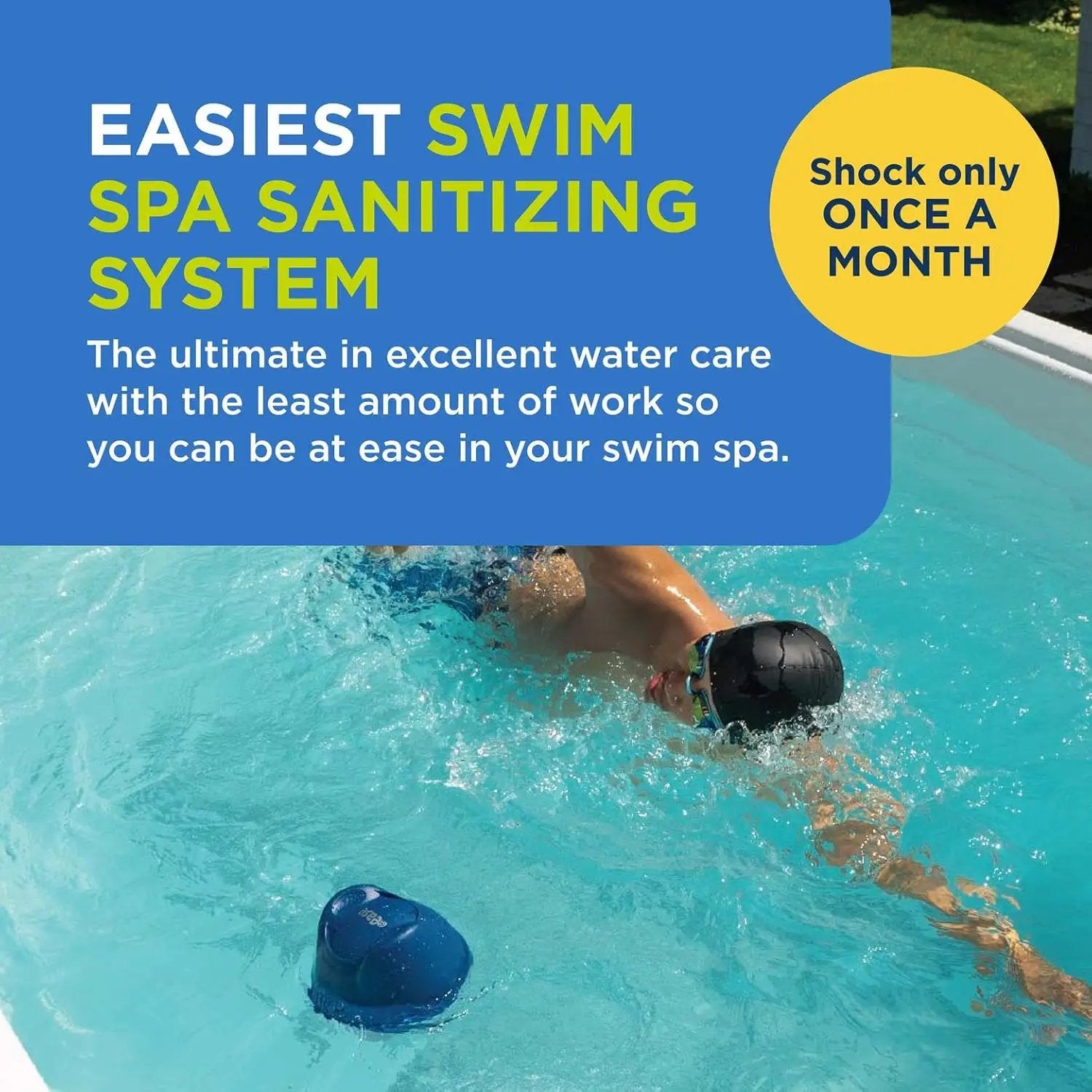 King Technology Inc. 01-14-3292 FROG @ease Sanitizing System for Swim Spas (Now with Kick-It Start-Up Shock) by Duckies Pool Supply