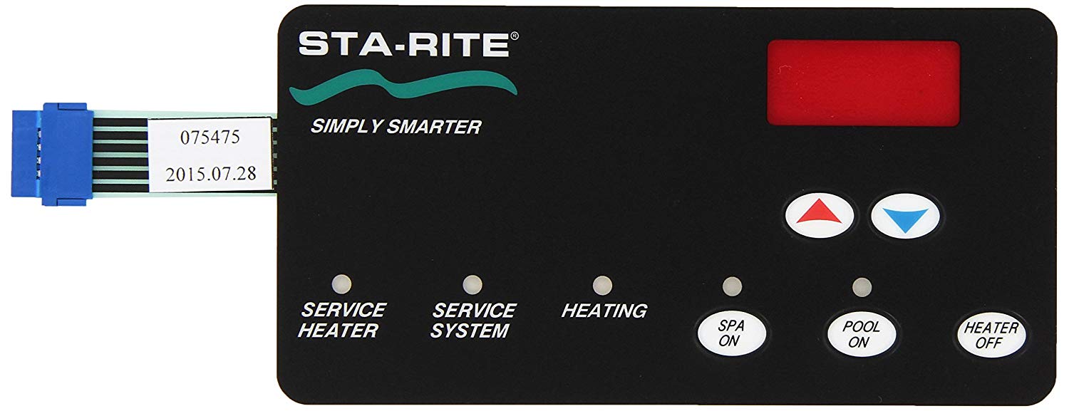 Pentair 42002-0029Z Switch Membrane Replacement Sta-Rite Max-E-Therm Pool and Spa Heater Electrical Systems