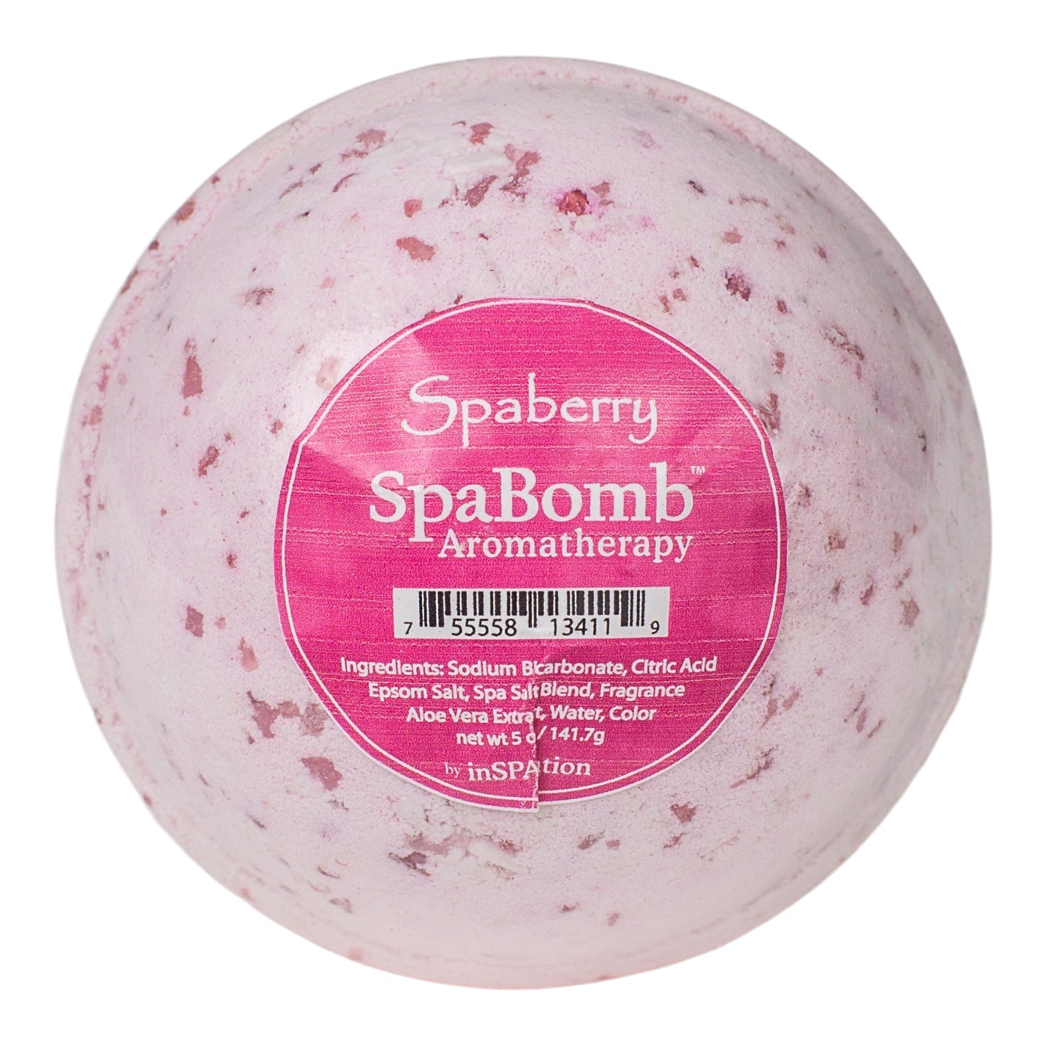 InSPAration Spaberry SpaBomb Aromatherapy Berry and Wildflower Infused Moisturizing Spa Enhancer
