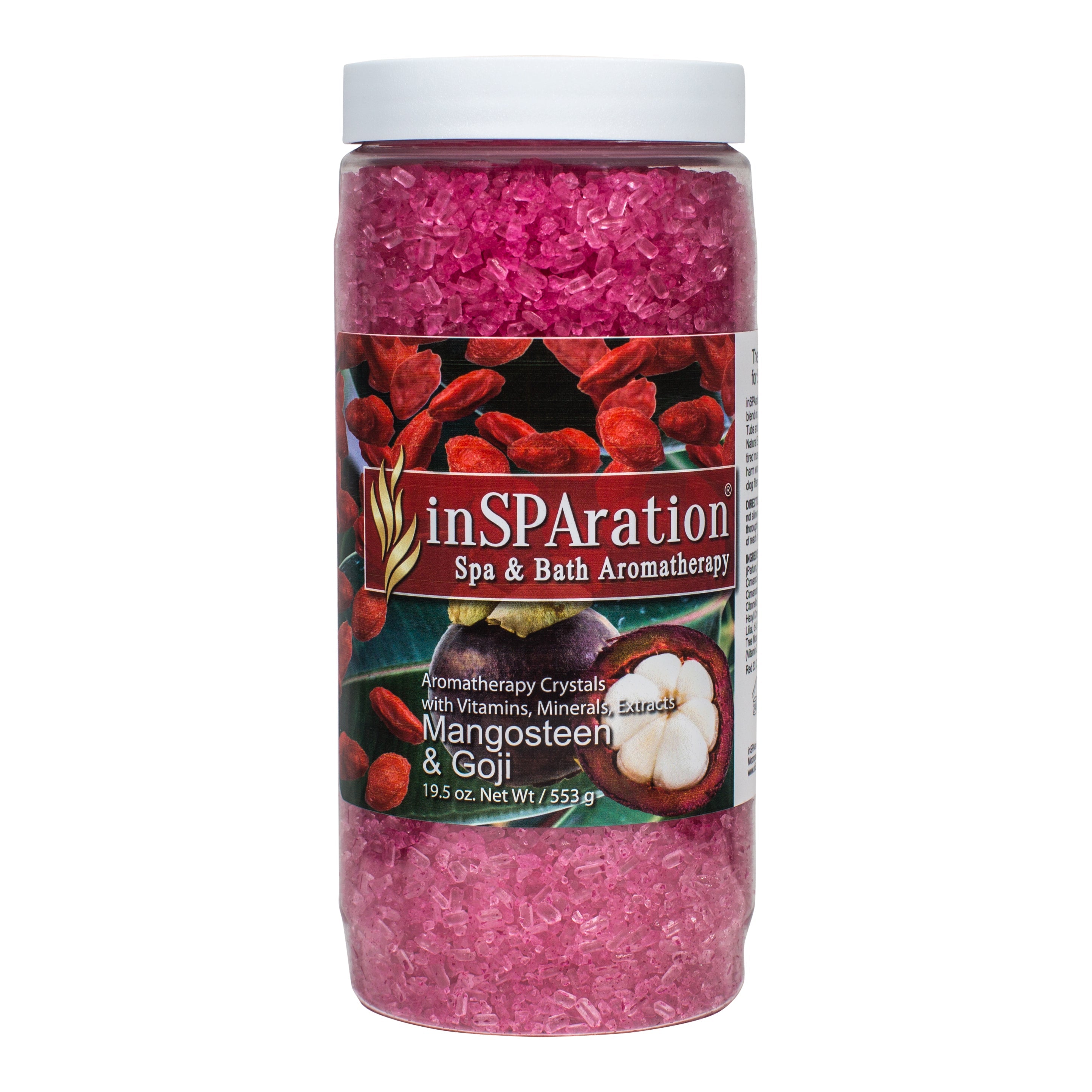 InSPAration Mangosteen and Goji Aromatherapy Crystals for Spa and Hot Tub Soothing Moisturizer