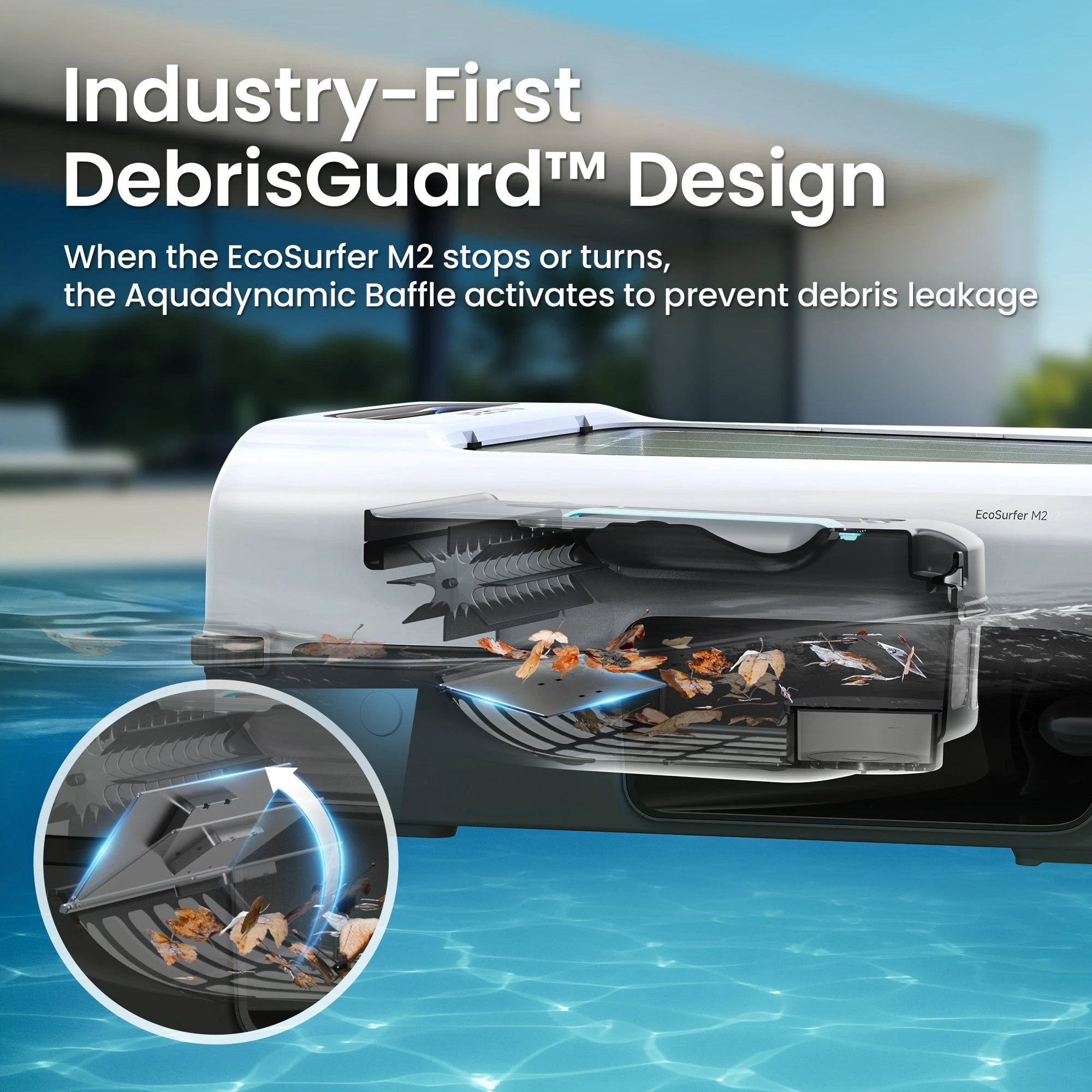 Aiper EcoSurfer M2 Cordless Skimmer 9-in Robotic Pool Vacuum by Duckies Pool Supply