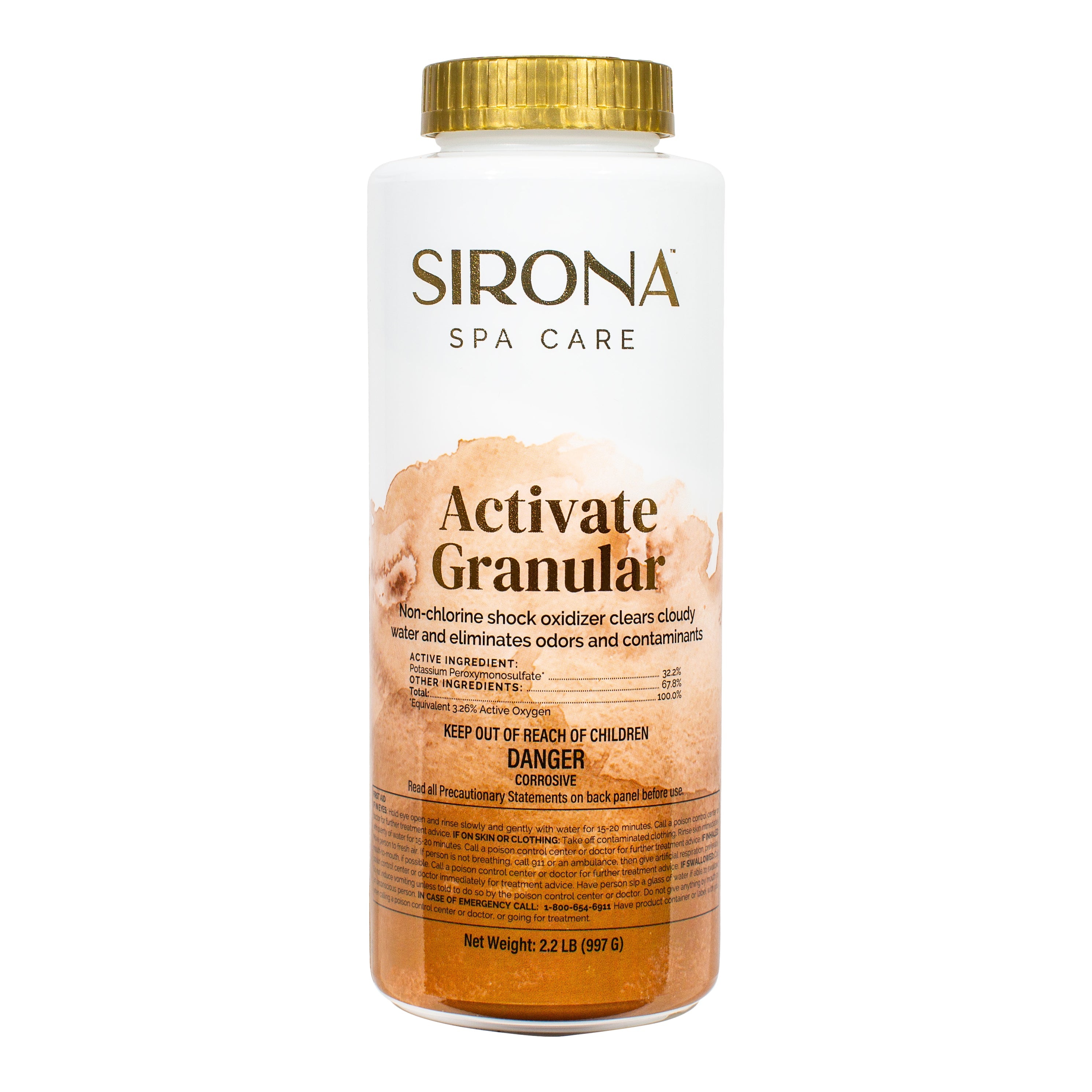 Sirona Spa Care Activate Granular Non Chlorine Shock Oxidizer for Clear Odor Free Spa Water