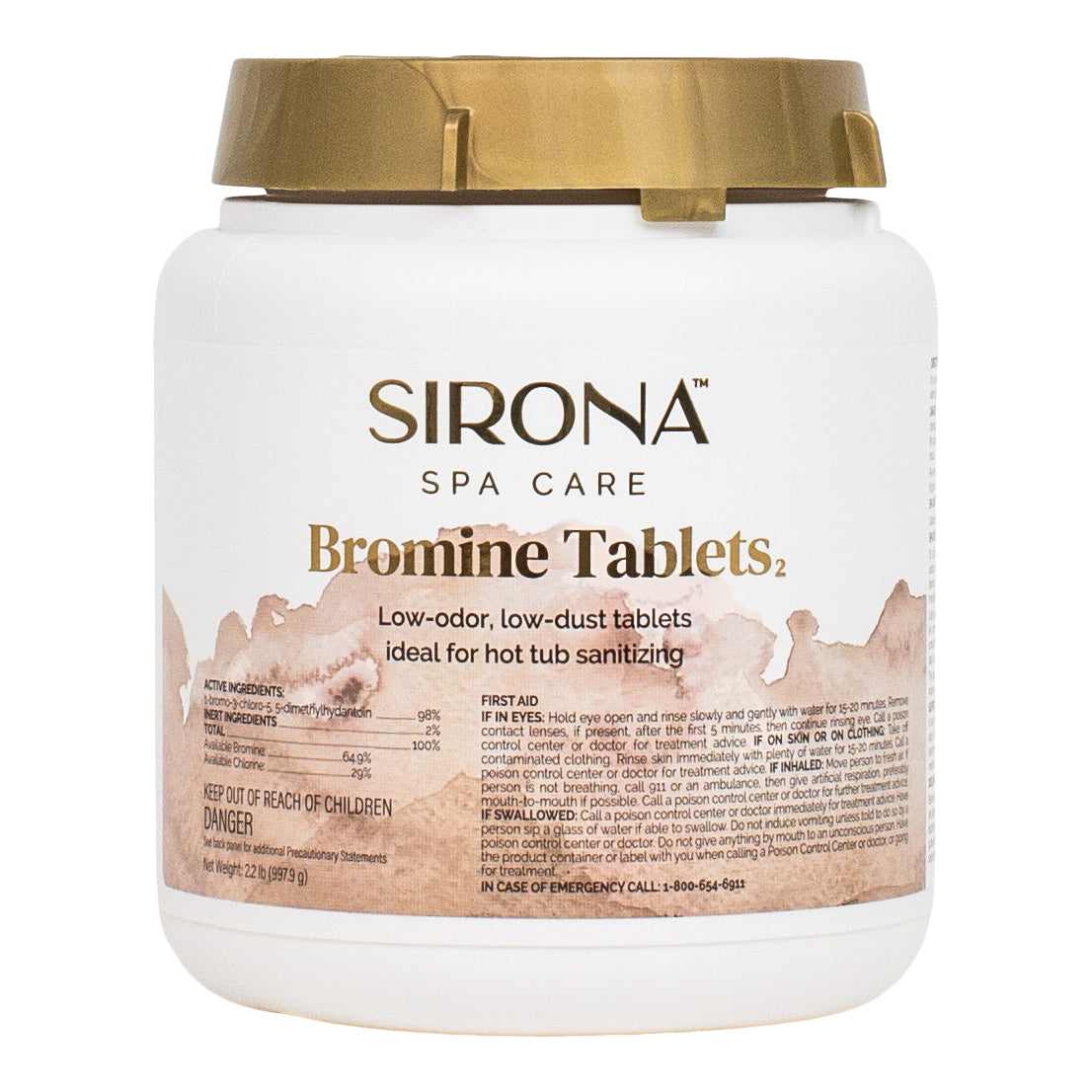 Sirona Spa Care Bromine Tablets for Hot Tub Sanitizing and Continuous Disinfection