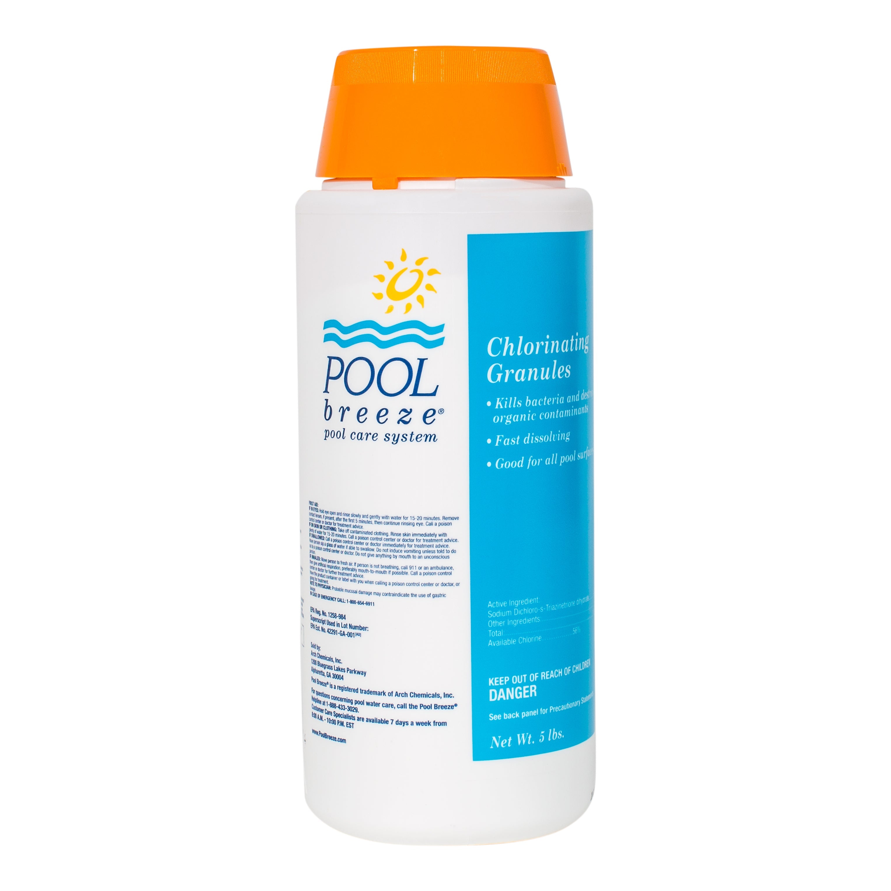 Pool Breeze Chlorinating Granules Multipurpose Sanitizer for Clean and Comfortable Swimming Pools