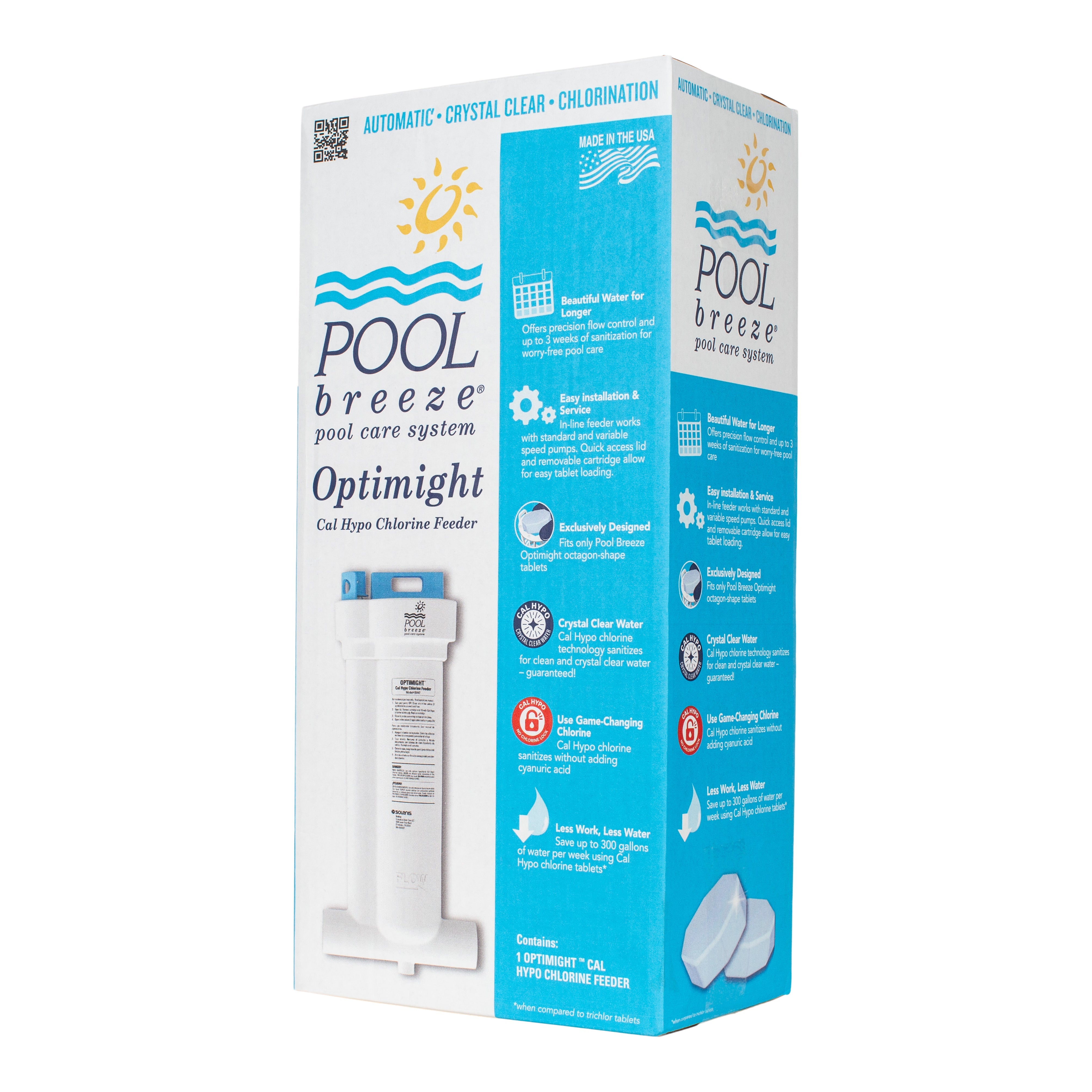 Pool Breeze Optimight Cal Hypo Chlorine Feeder For Pools