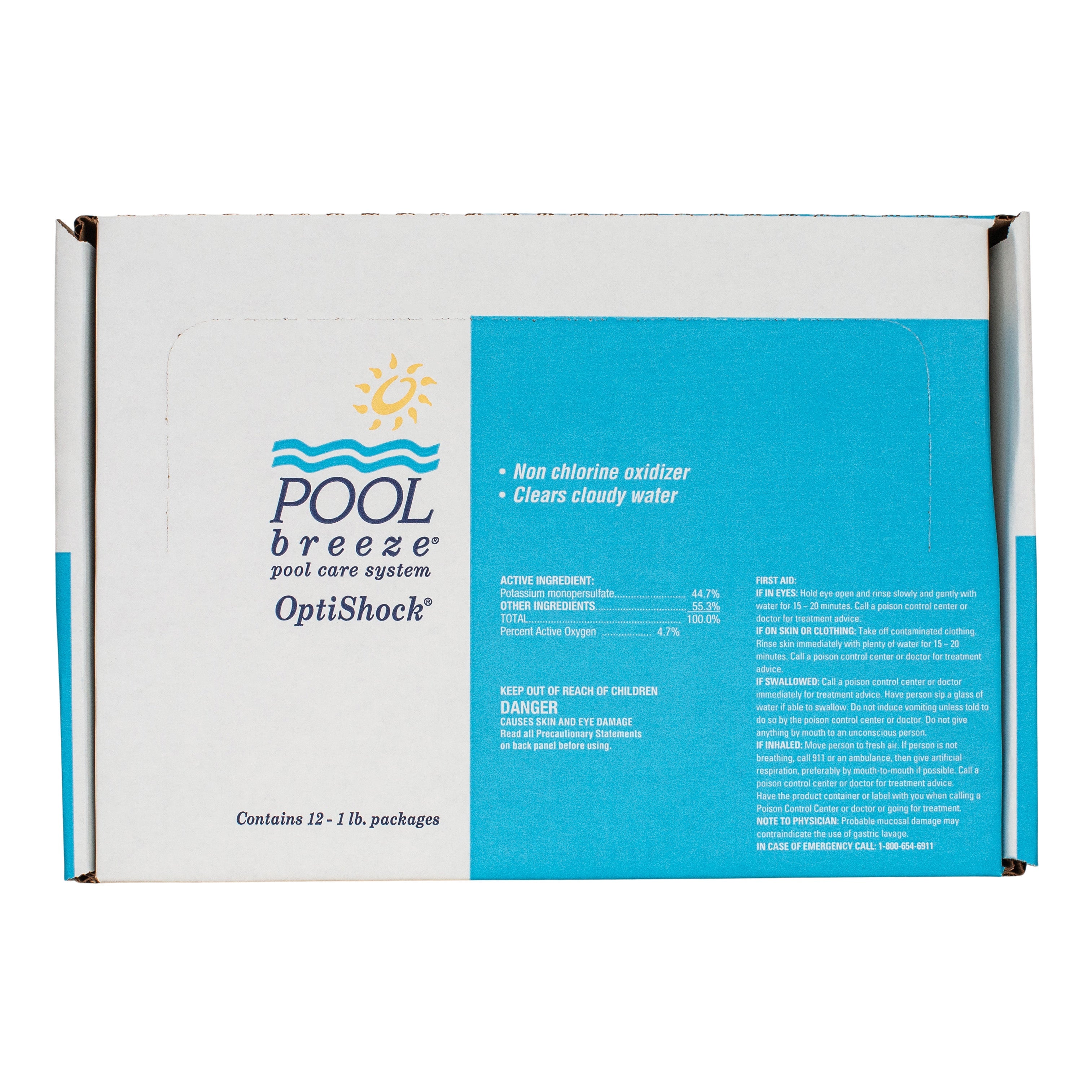 Pool Breeze OptiShock Non Chlorine Granular Shock for Clear Pool Water