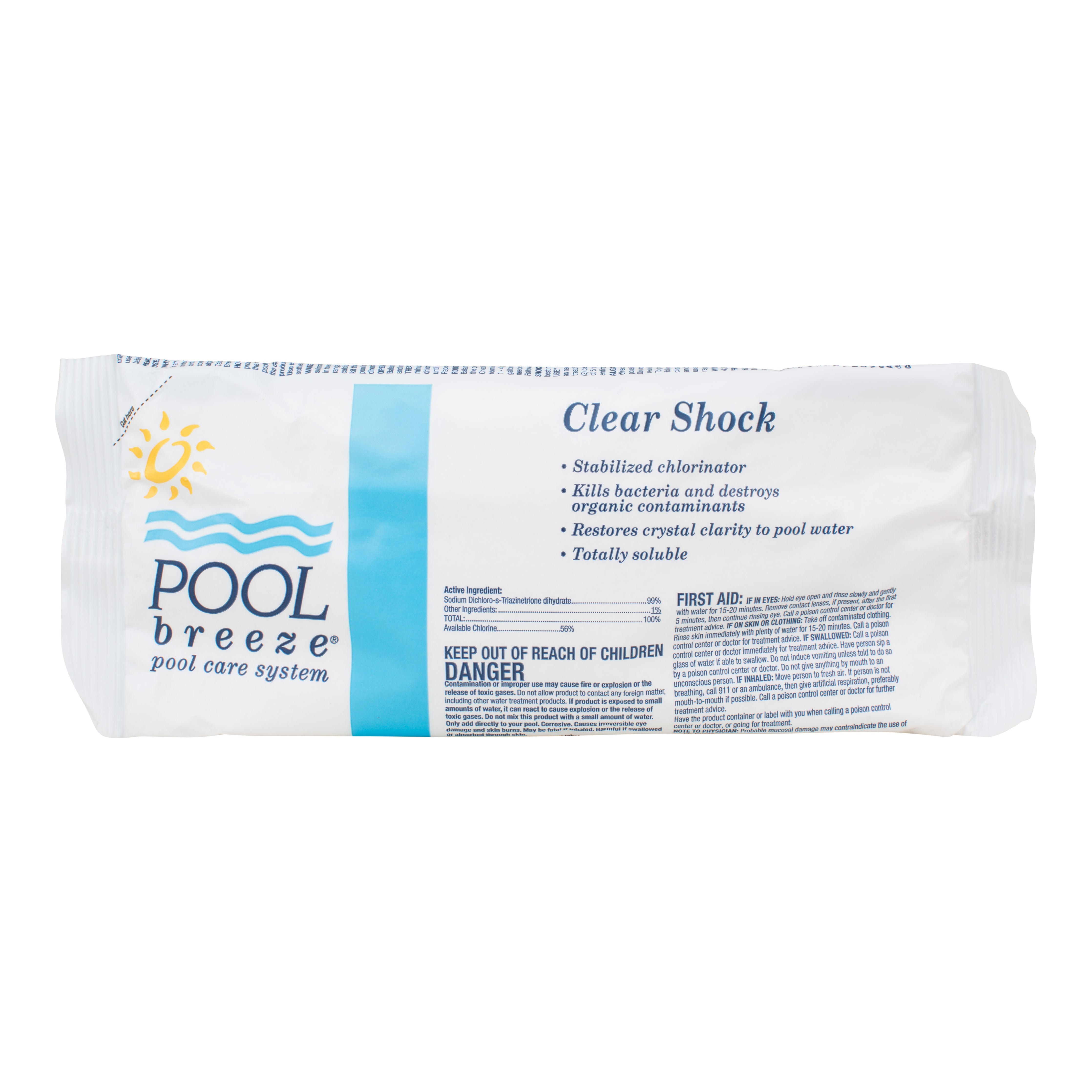 Pool Breeze Clear Shock Multi-Purpose Sanitizer for Algae and Bacteria Control