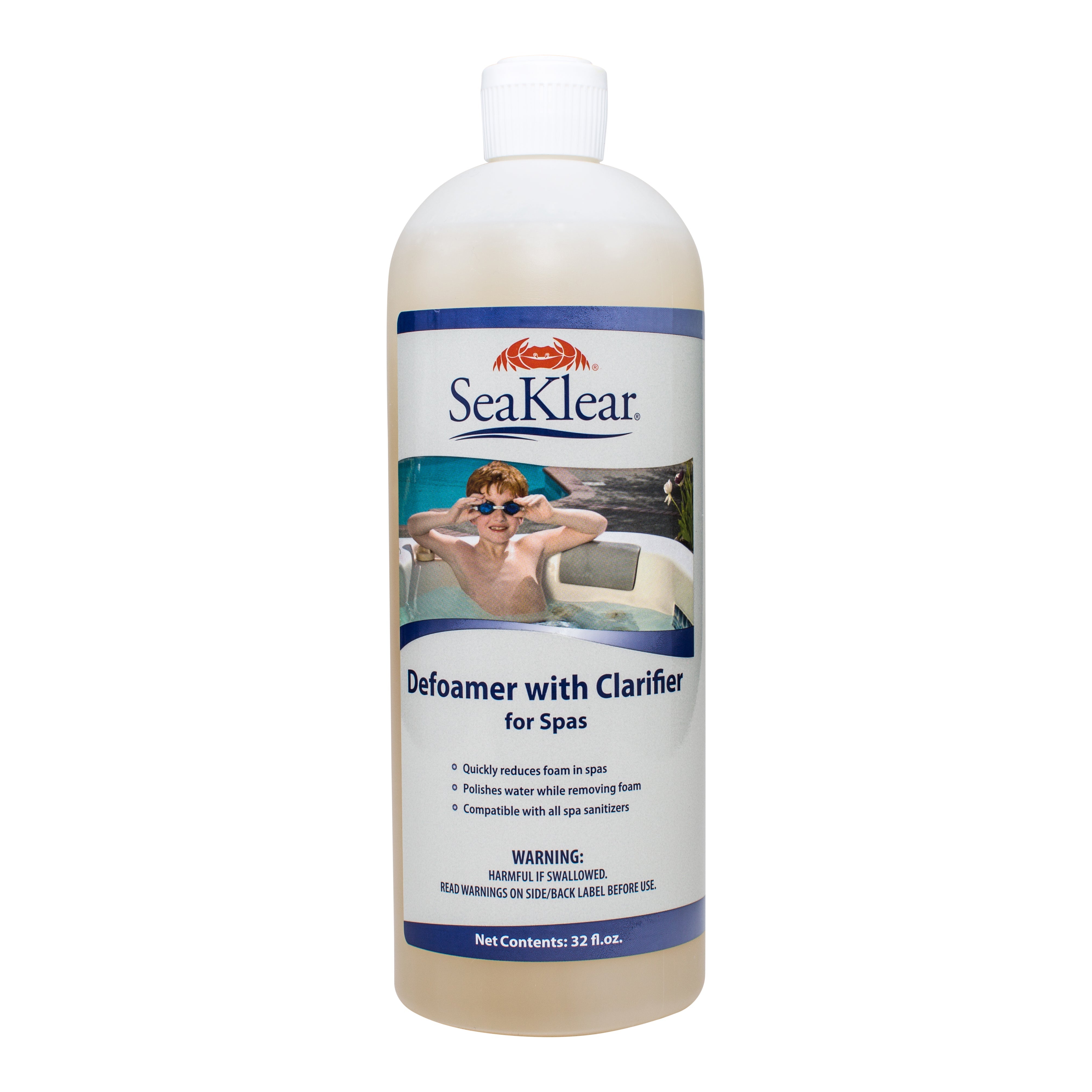 SeaKlear Defoamer and Clarifier for Spas - Foam Removal and Water Polishing Solution
