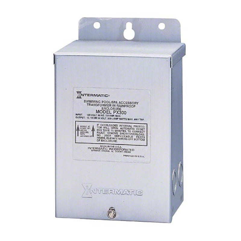 Intermatic 300W 12-14V Pool Light Transformer Stainless