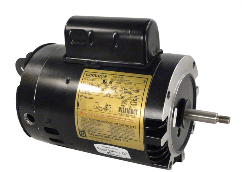Hayward 1 HP Two Speed Threaded Shaft Pump Motor 115230V