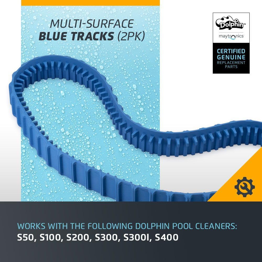 Maytronics Blue Tracks For Dolphin Active S200 S300 Set