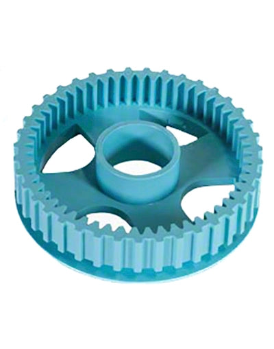 Blue gear on a white background