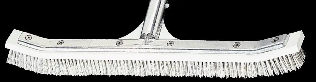 A&B Curved Aluminum Wall Brush, Combo Stainless Steel & Nylon Bristles 18" | AAB3004 by AAMPBBrush