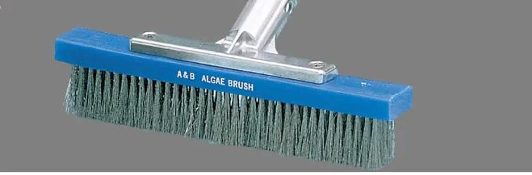 A&B Metal-Back Algae Brush, Stainless Steel Bristles 9" | AAB5010 by AAMPBBrush