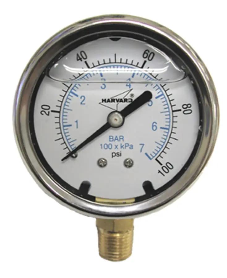 American Granby Vaccum Gauge, Liquid 0-30 | AMGILVG30254L by AmericanGranby
