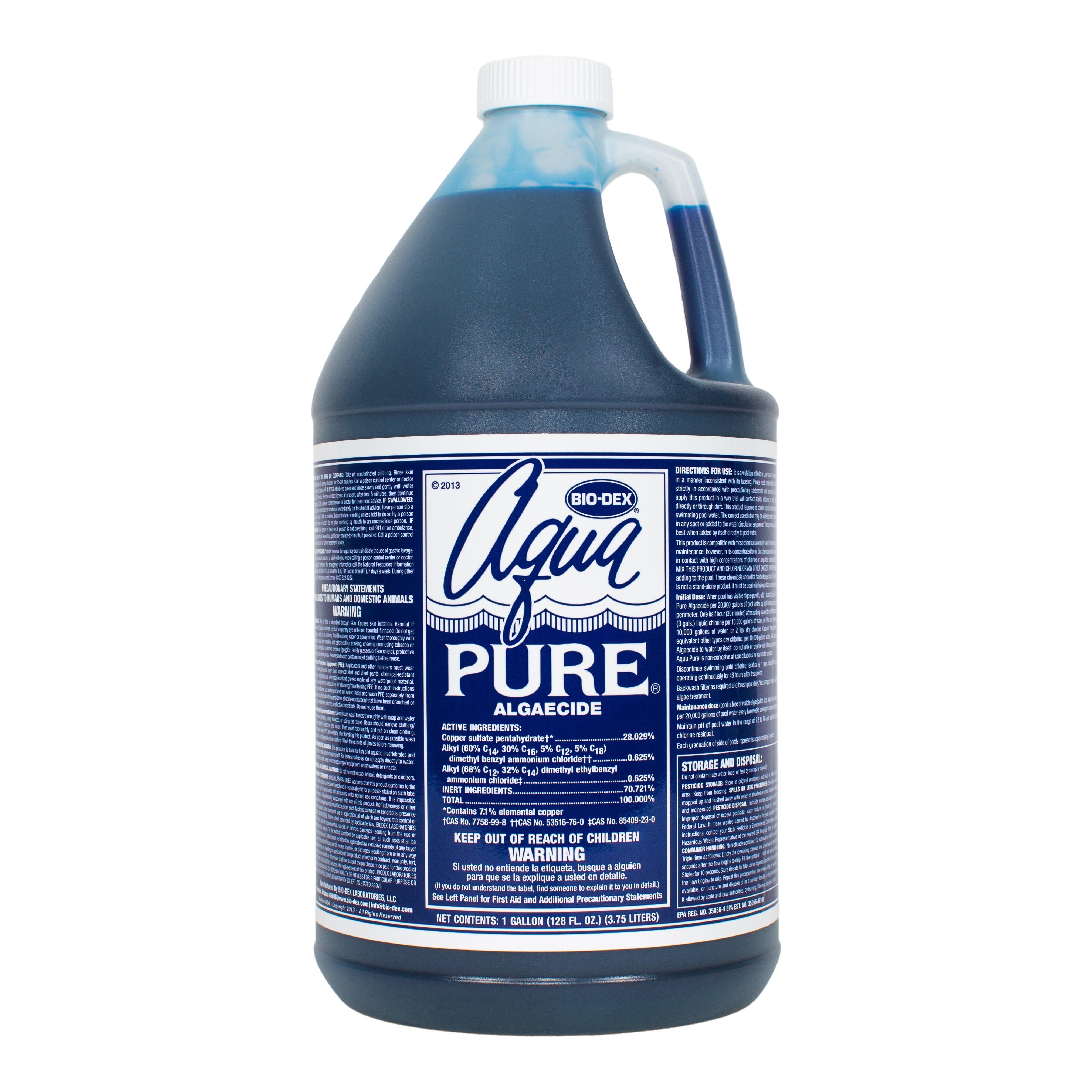 Bio-Dex Aqua Pure Algaecide Copper Based Formula for Effective Algae Control