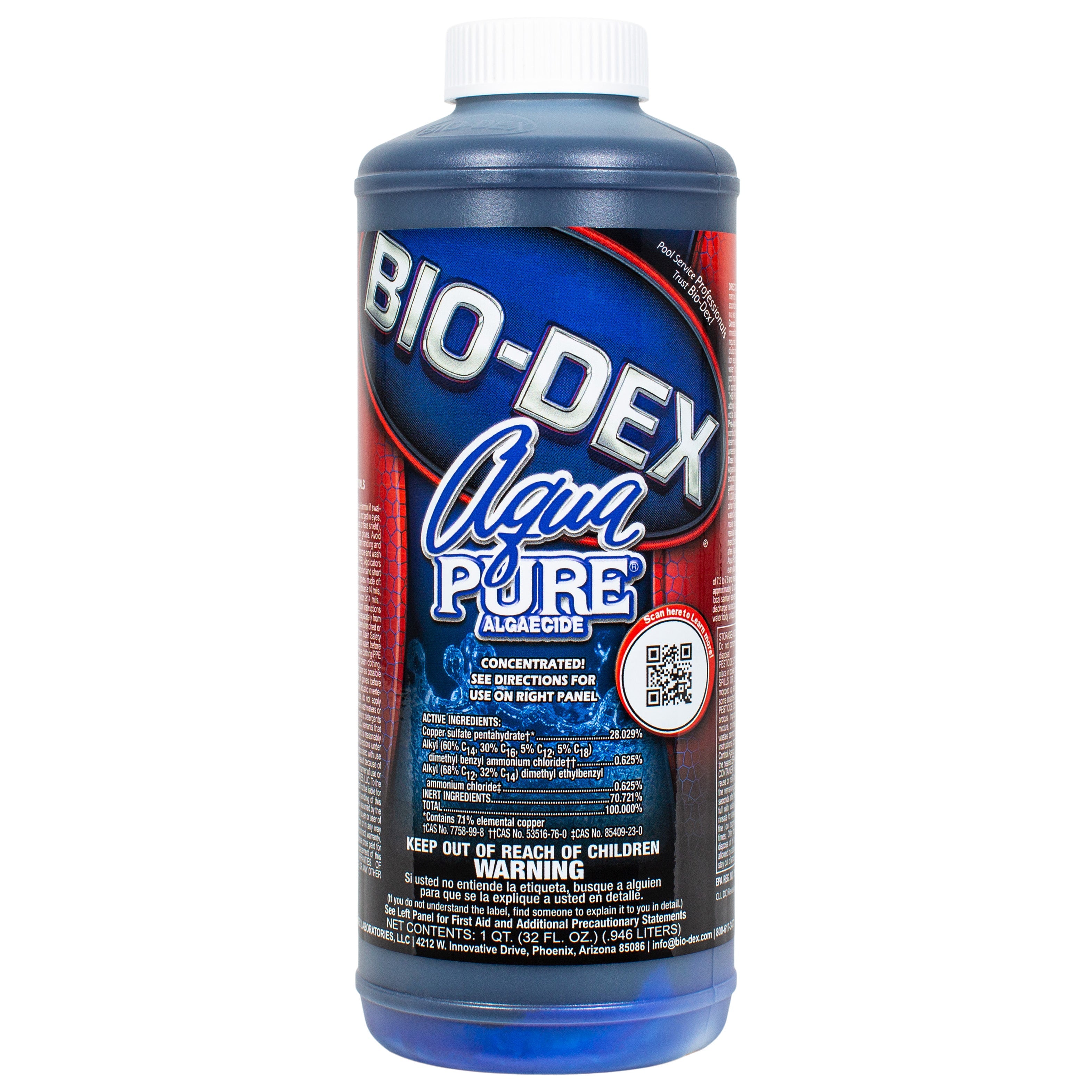 Bio-Dex Aqua Pure Algaecide Copper Based Formula for Effective Algae Control