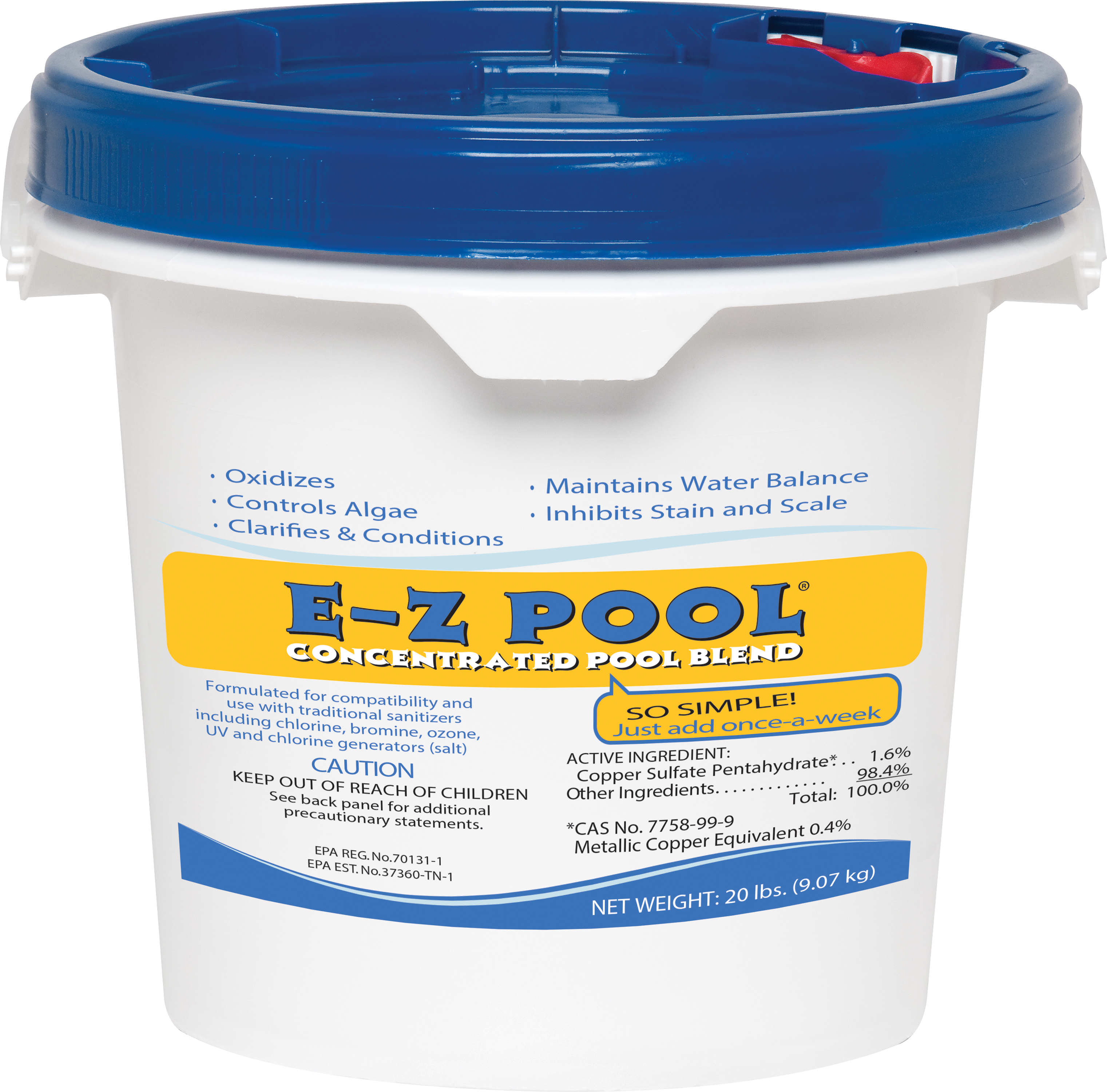 E-Z Pool All In One Pool Care Solution, 20 lb | EZP20 by EDASHZPool