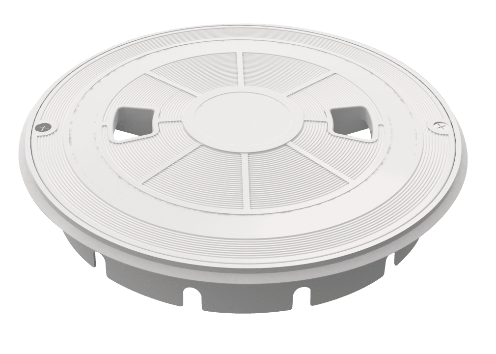 AquaStar Flow Star Round Skimmer Lid and Collar, Tan | SKRT101A-5 by AquaStar
