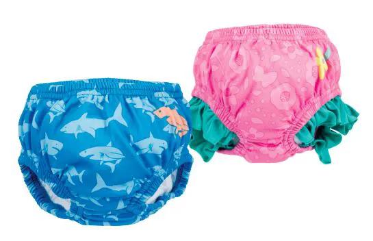 12PC DIAPER ASSORTMENT- HIBISCUS/SURFBOA RD by Duckies Pool Supply