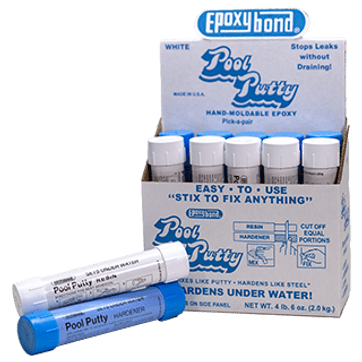 Atlas Pool Putty Sleeved Set 14 oz, Black| 530317 by Atlas
