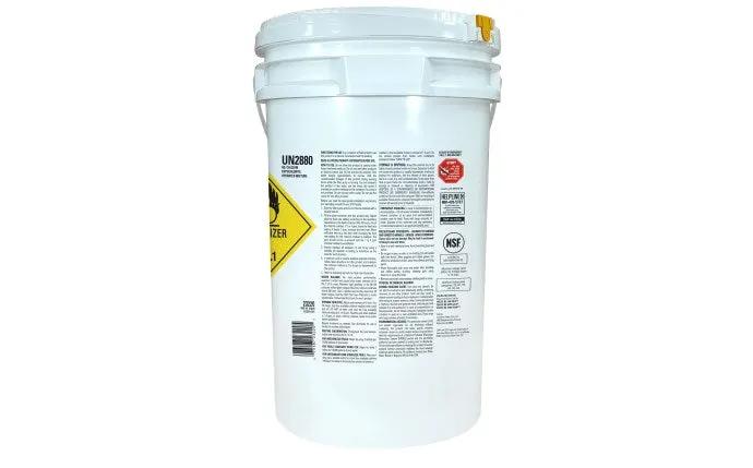 50 lb Round Chlorinating Tablet Pail by Duckies Pool Supply