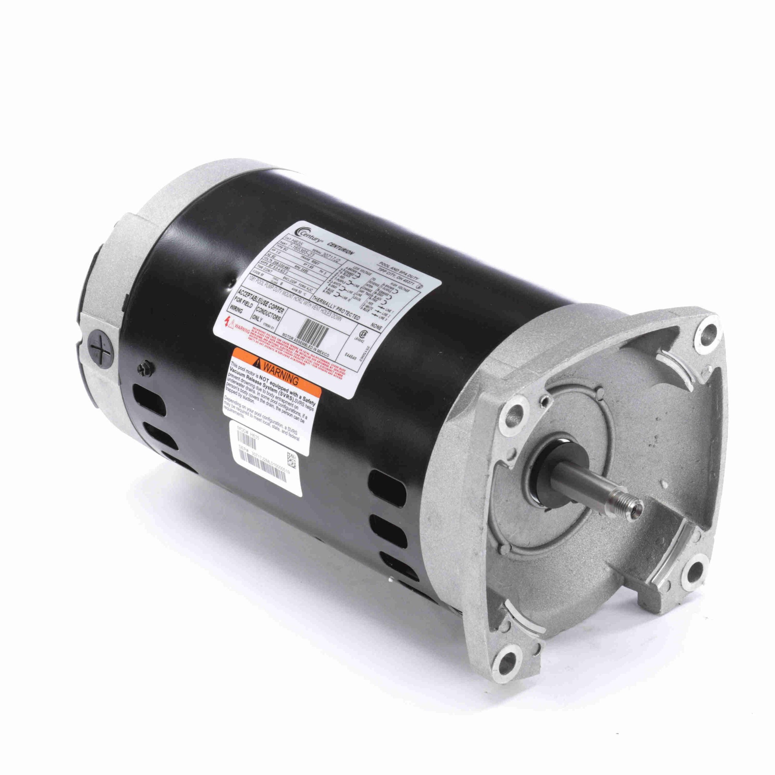Century H635 1.0 HP Pool Pump Motor Three Phase