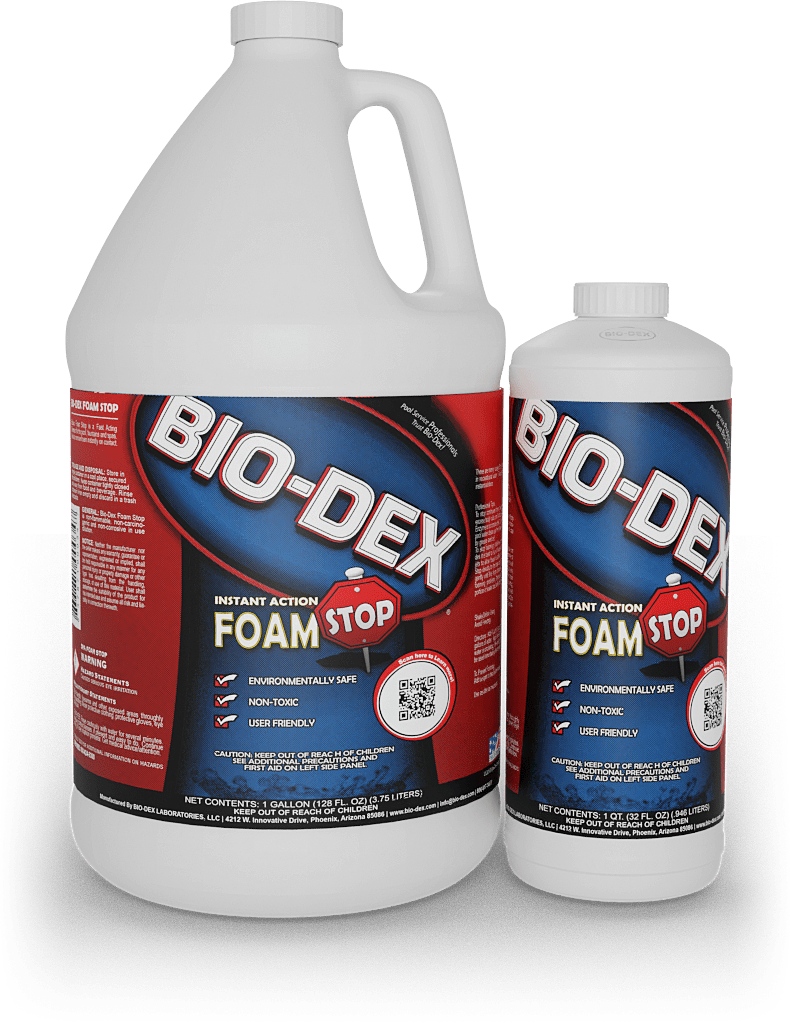 Bio-Dex Spa Foam Stop Anti-Foam 1 Gallon Bottle 4/Case | SFS04 by BioMINUSDex