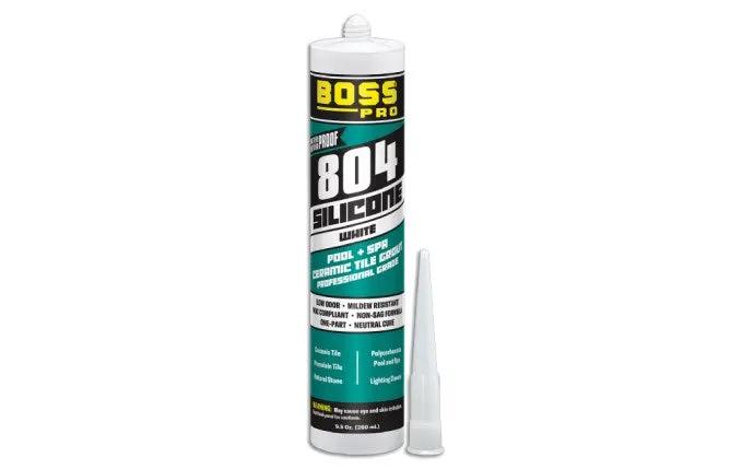 9.5 oz 804 White Neutral Cure Silicone Ceramic Tile Grout by Duckies Pool Supply