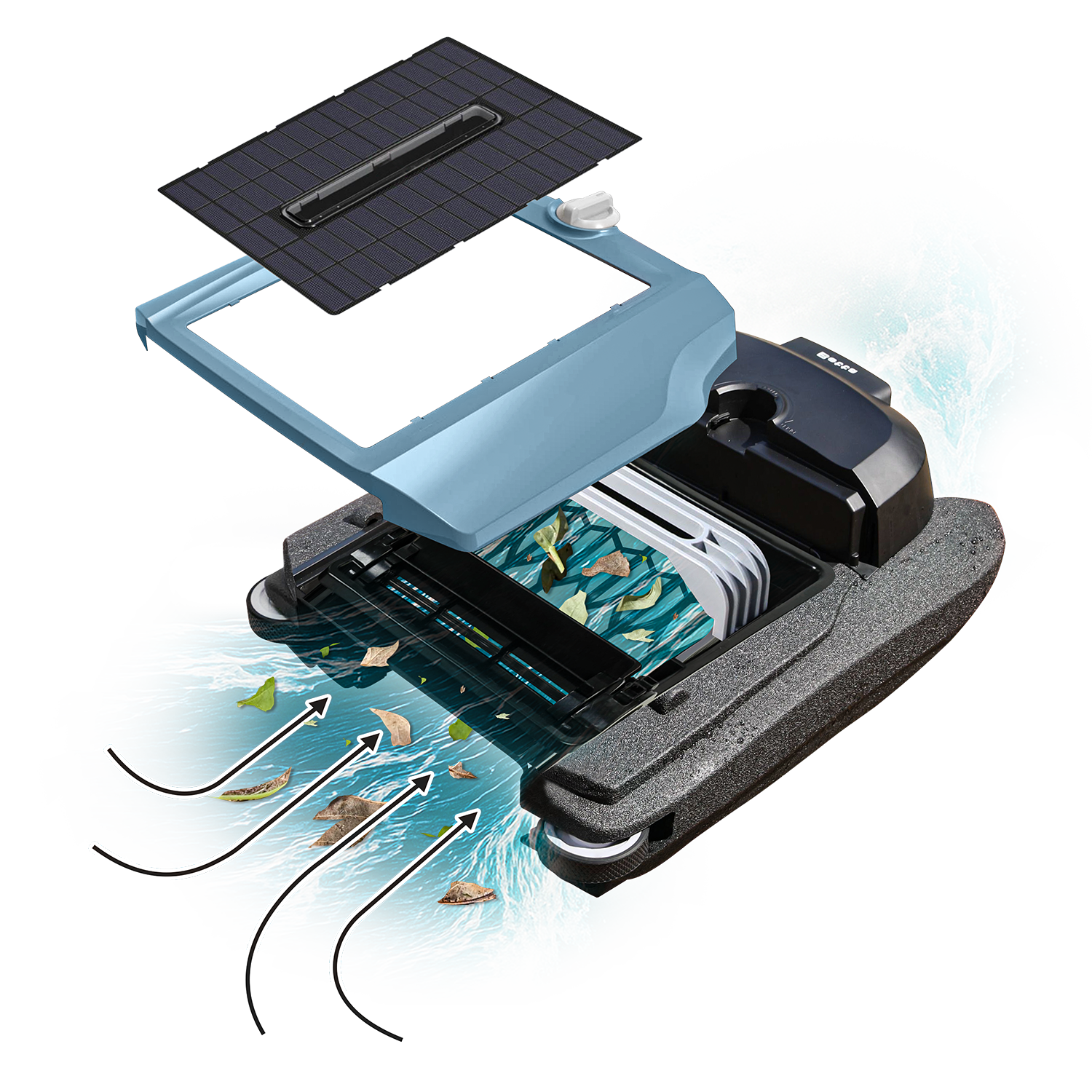 Betta Flex - Solar-Powered Robotic Pool Skimmer by Betta