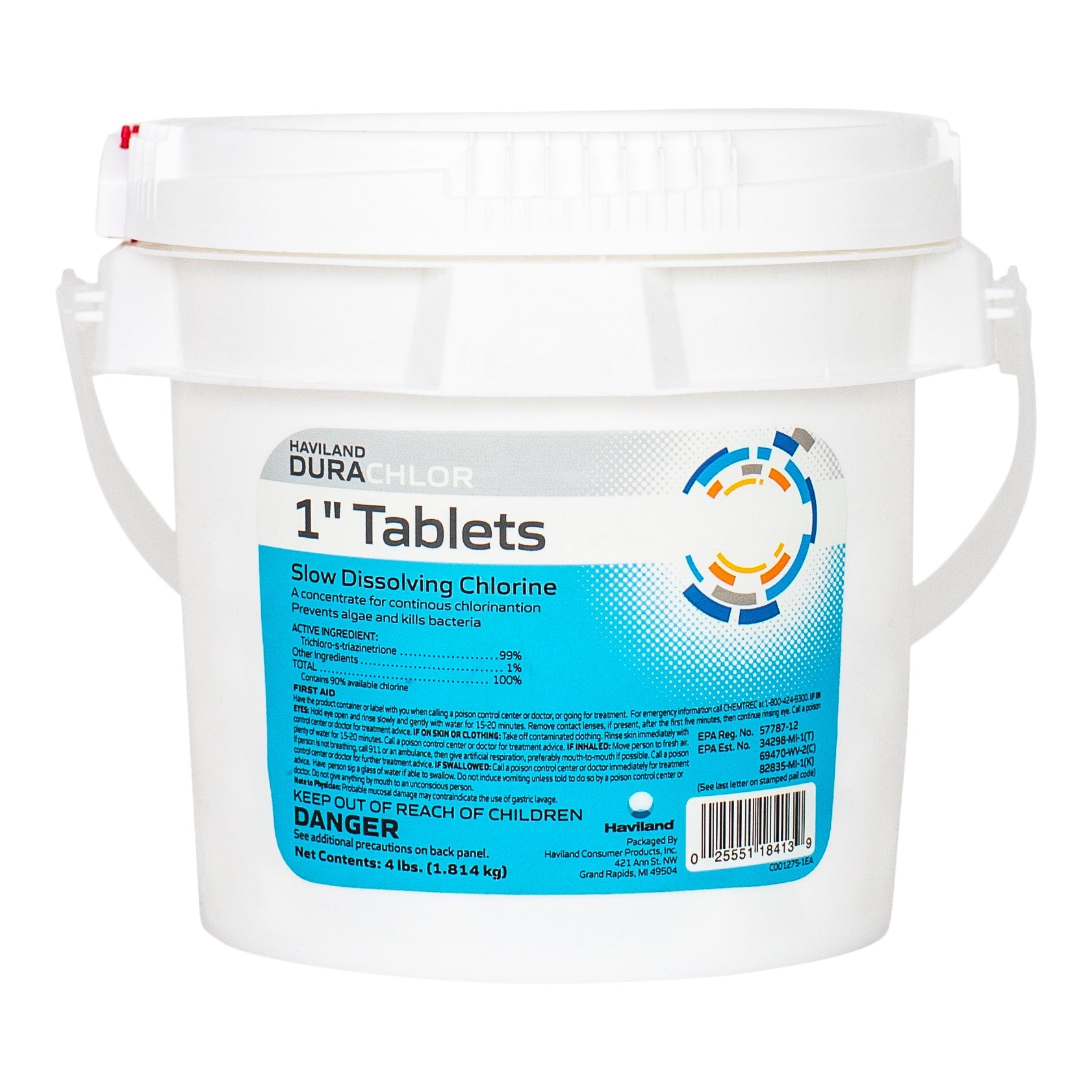 Haviland Durachlor 1 Inch Tablets for Long Lasting Pool Chlorination