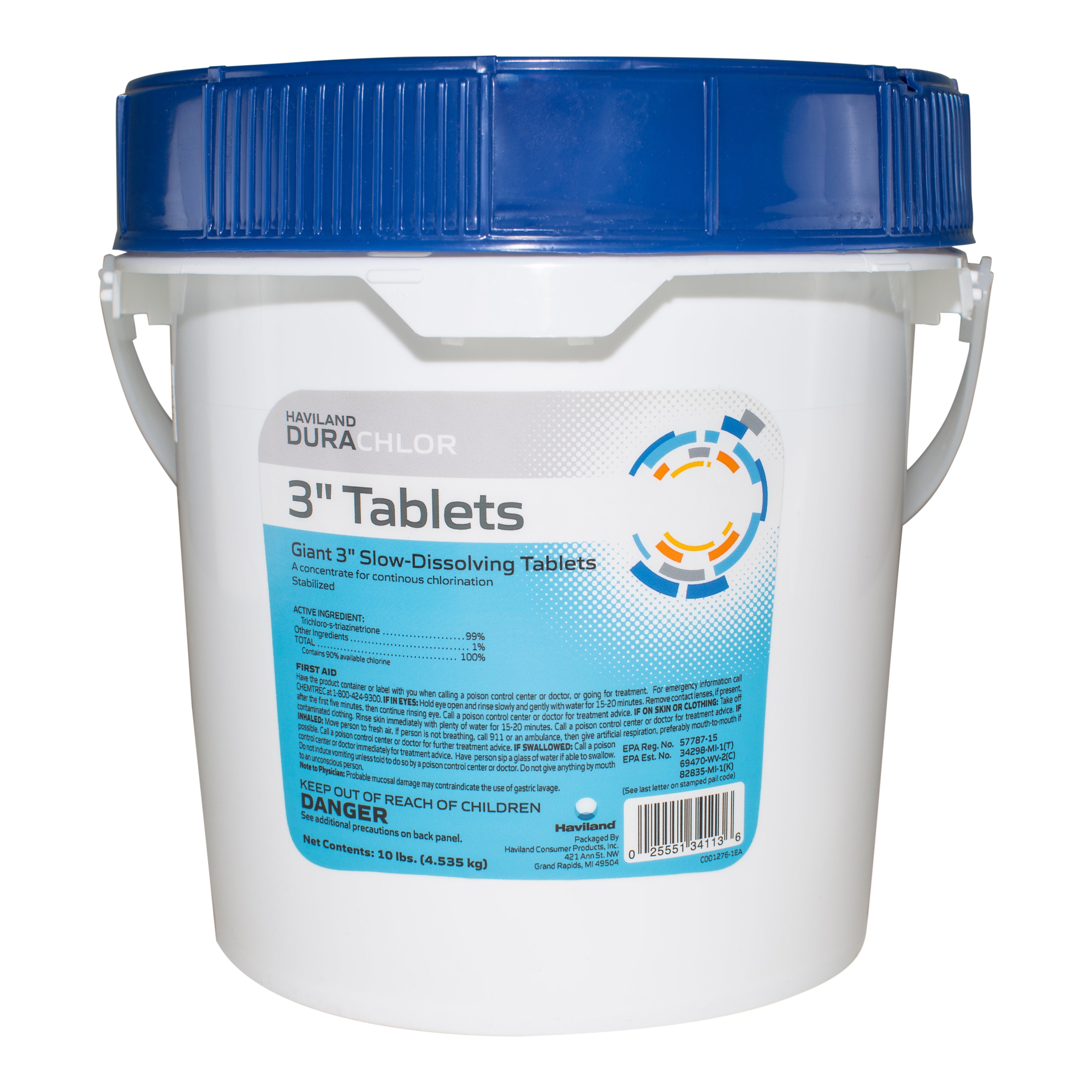 Haviland Durachlor 3 Inch Pool Tablets Stabilized Chlorine