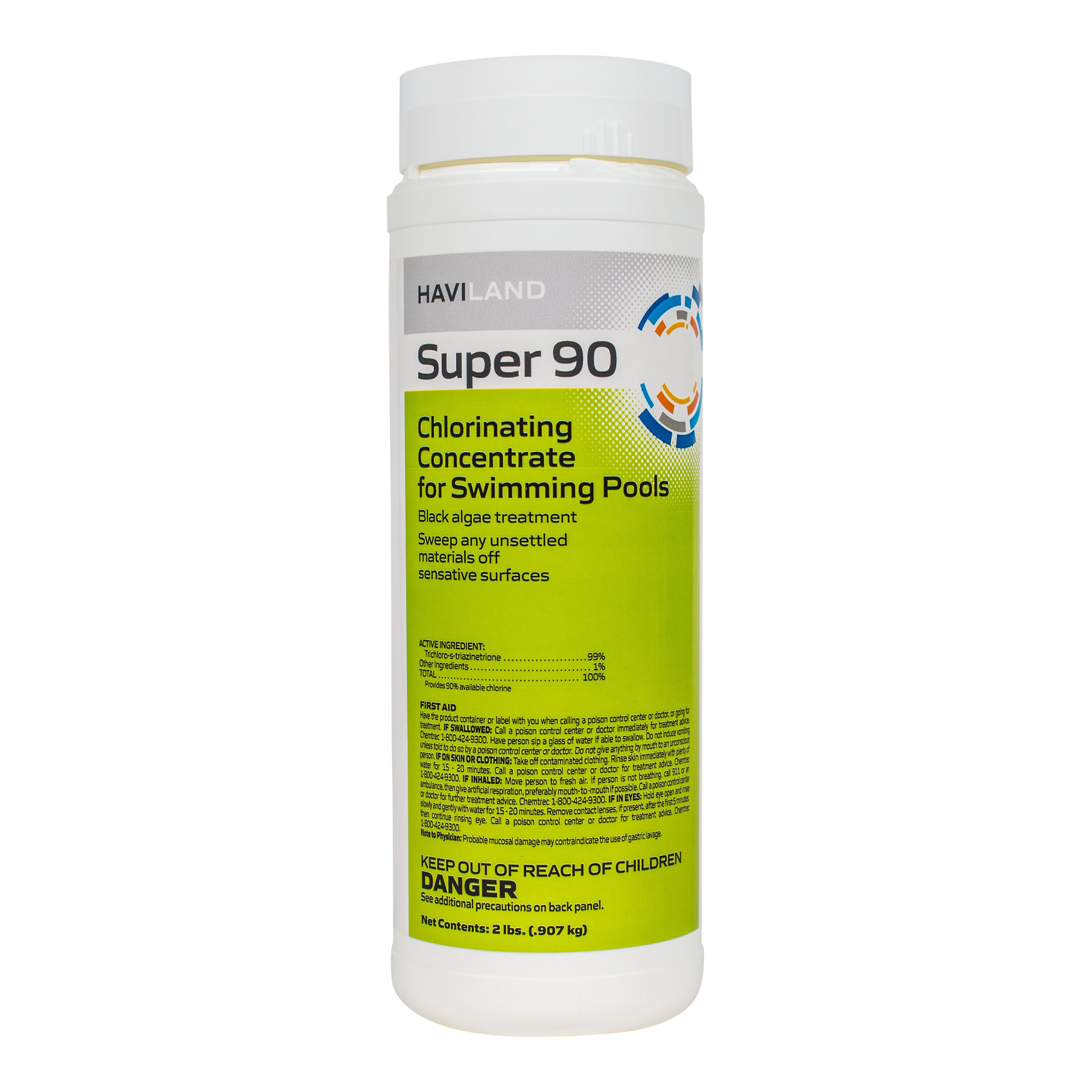 Haviland Durachlor Super 90 Granular Chlorine Concentrate for White Plaster Pools and Black Algae Treatment