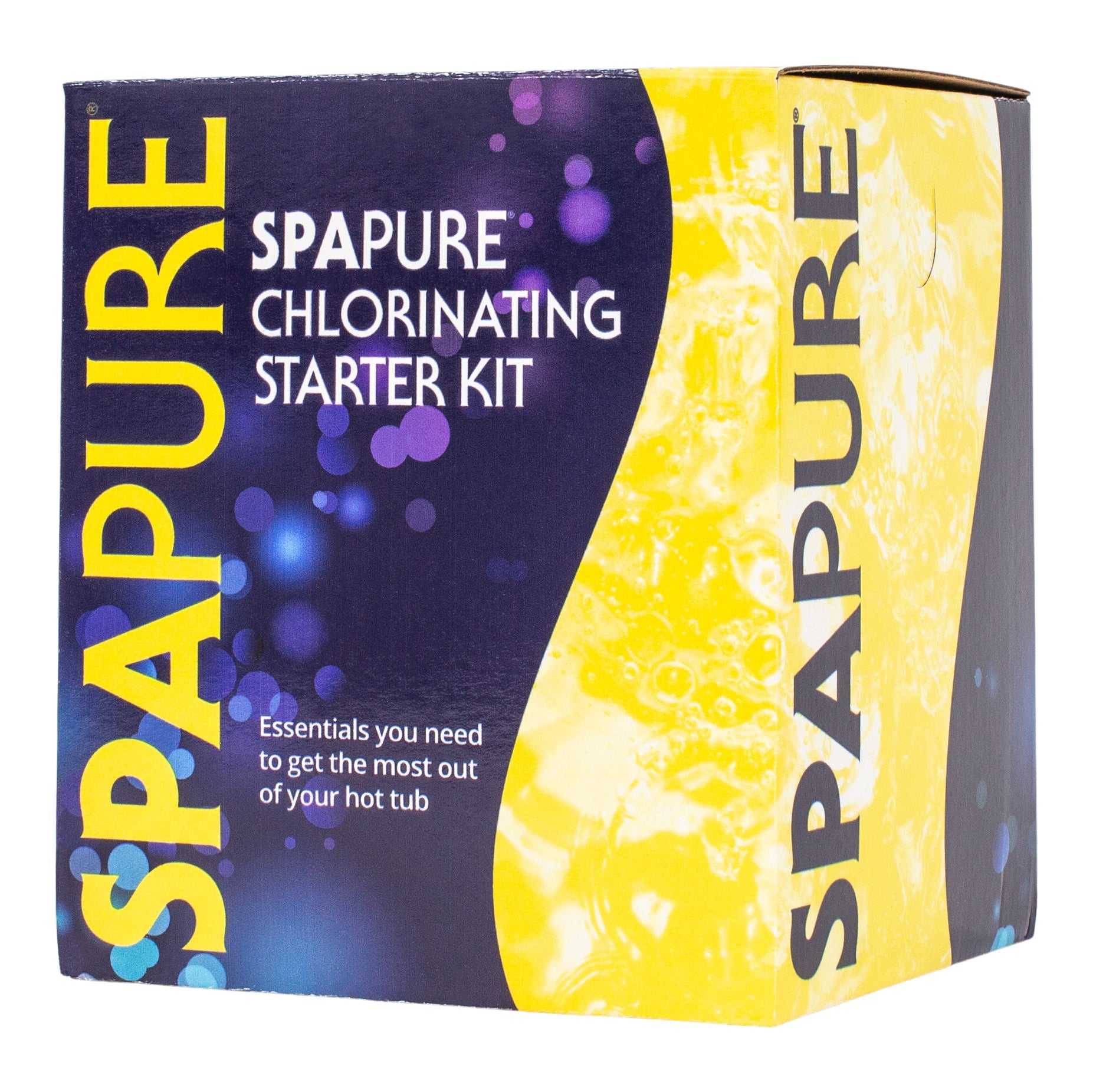 SpaPure Chlorine Complete Spa Care Kit for Crystal Clear Water