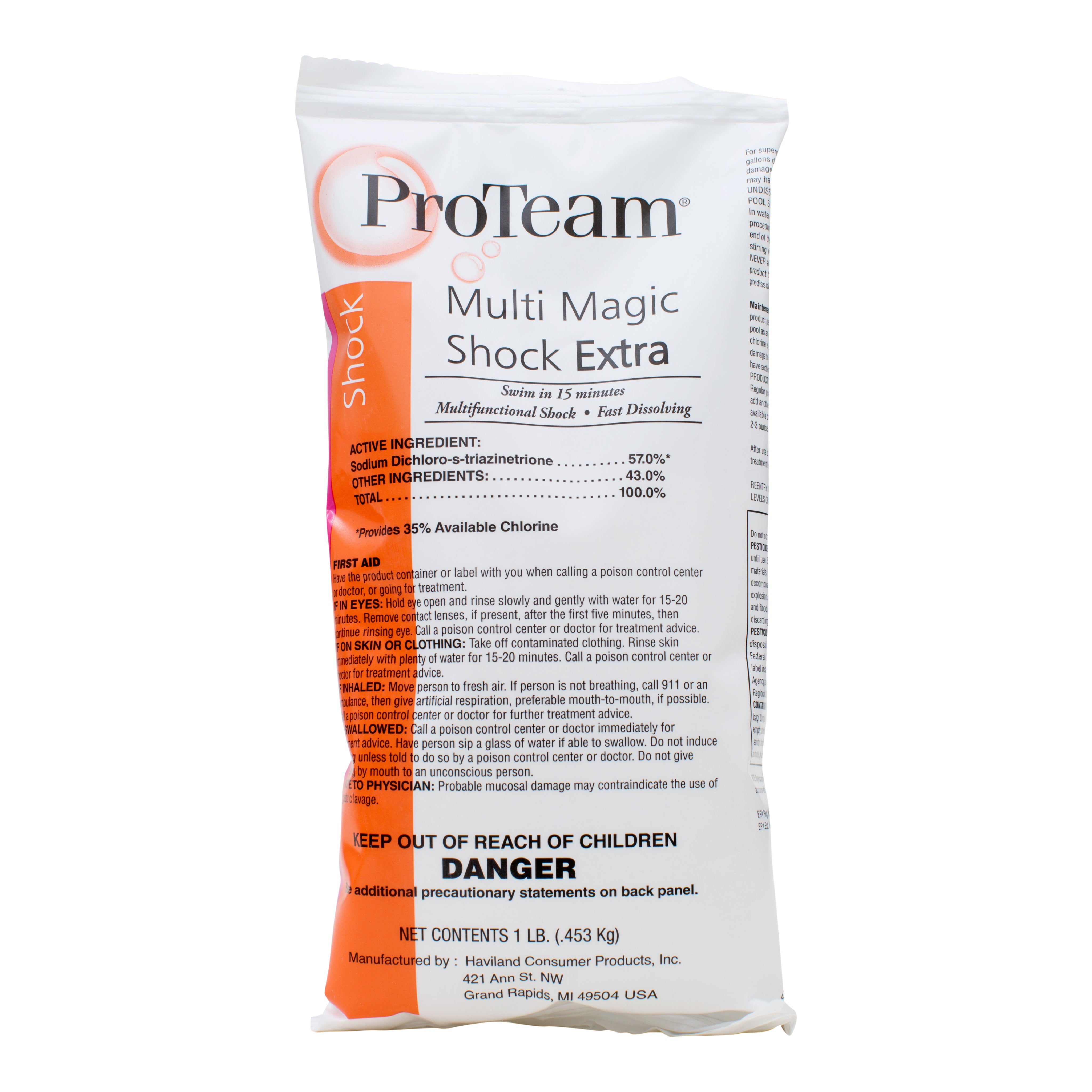 ProTeam Multi Magic Shock Extra Pool Disinfectant and Algae Killer