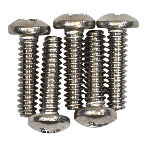Polaris C32 Stainless Steel Pan Head Screws 6-32 x 0.5 Inch Set of 5