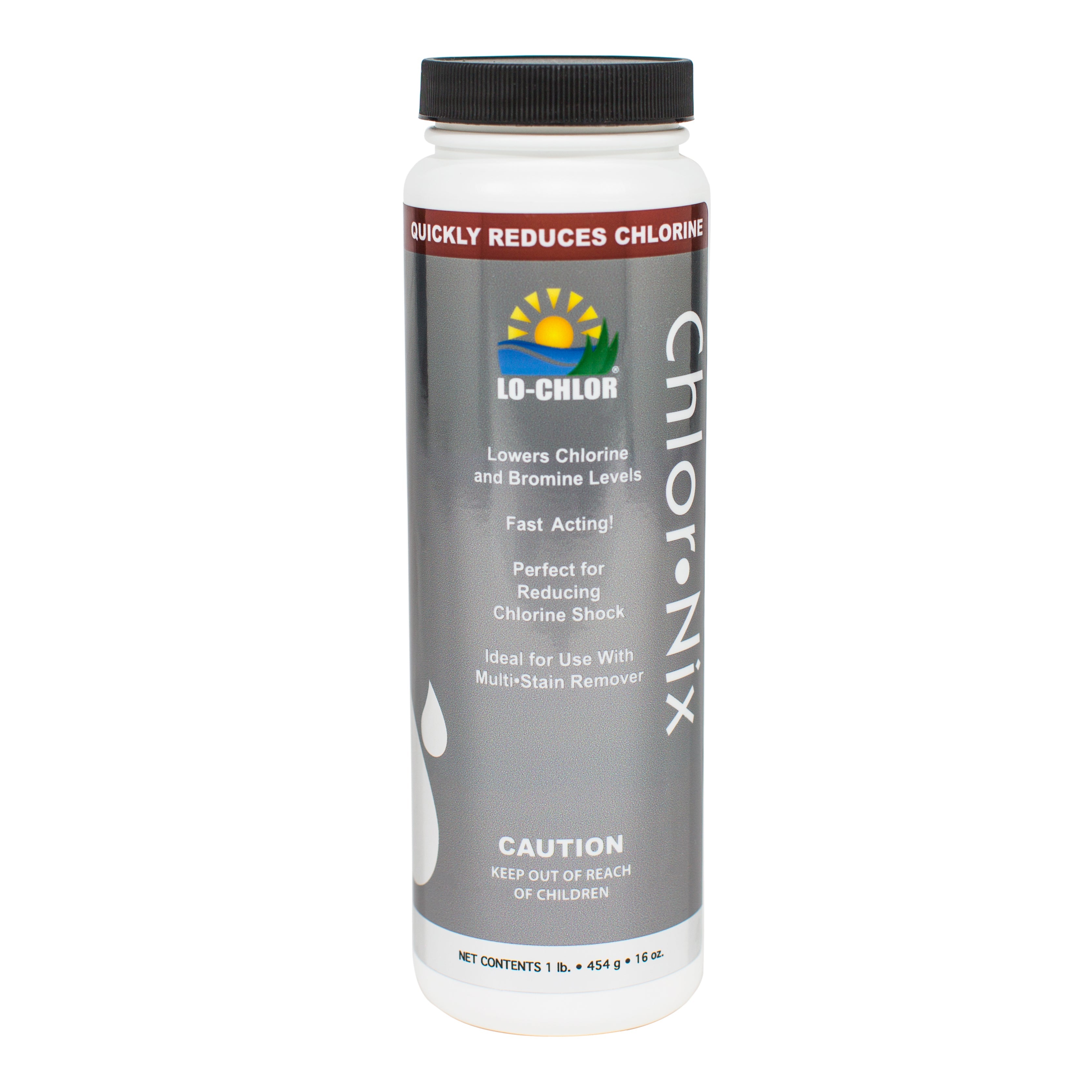 Lo-Chlor Chlor-Nix Fast Acting Granular Pool Chemical for Rapid Chlorine Reduction