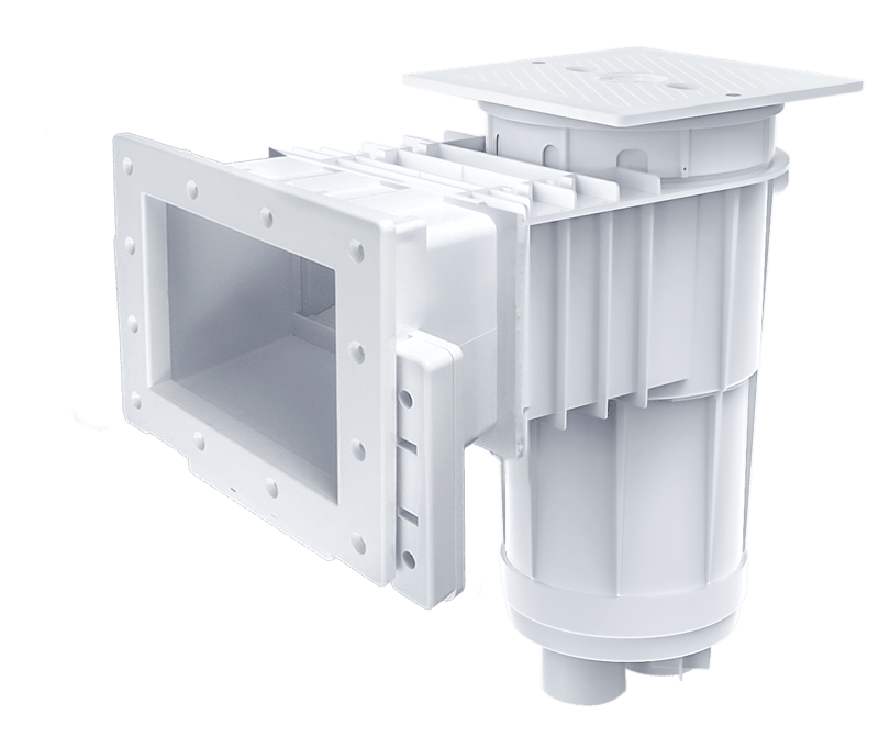 CMP Vinyl Liner Skimmer, Regular Mouth, Square Cover, Dual Port, Gray |25160-011-100N by CMP