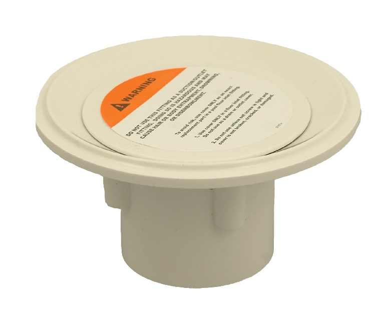 CMP Floor Inlet Fitting, 2" Socket, 1-1/2" Reducer, White | 25527-100-000 by CMP