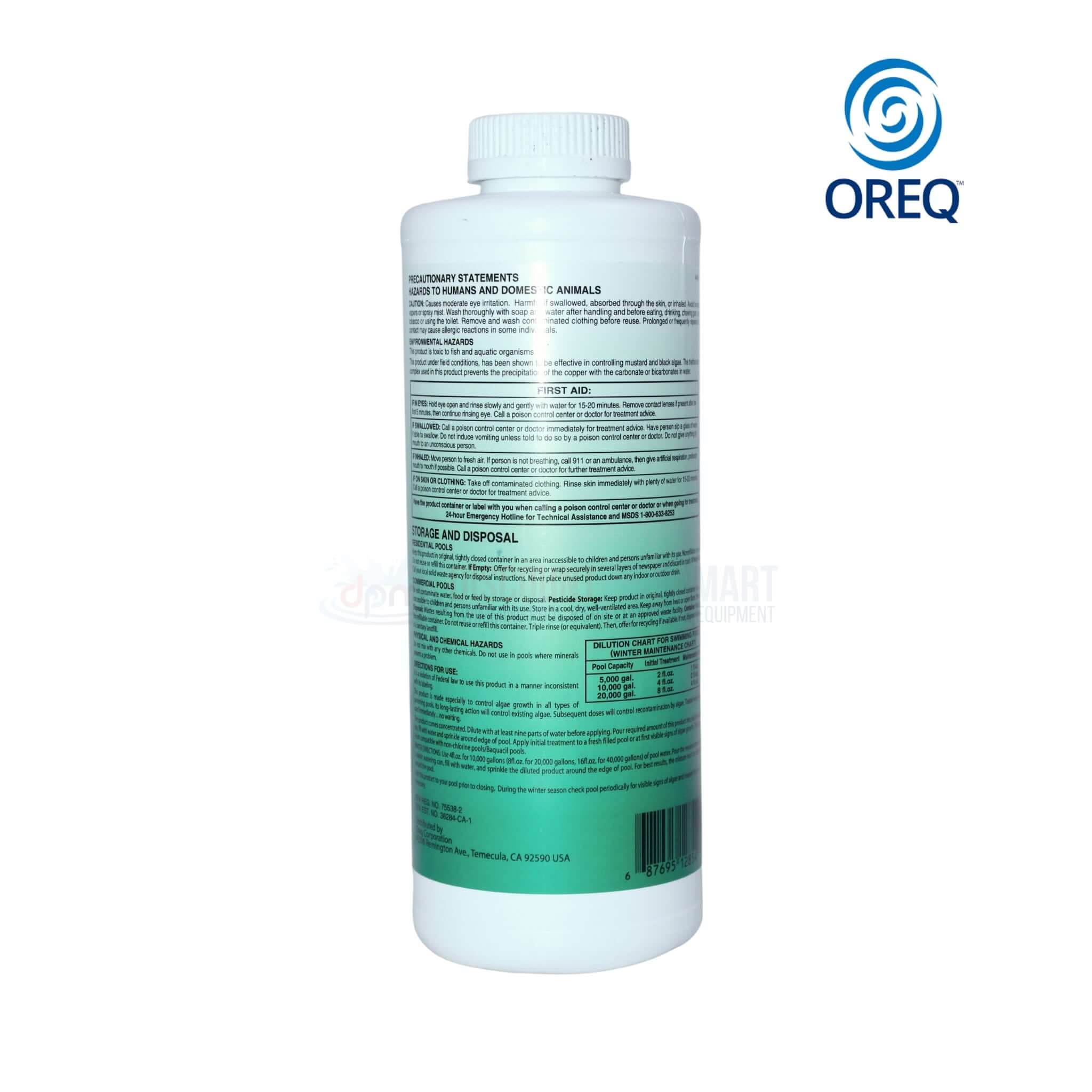 ClearView Copper Strike Concentrated Algaecide | 32 oz | CVLCSQT12