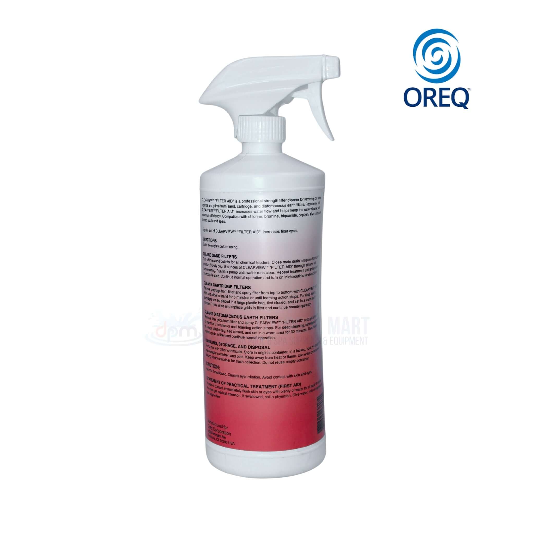 ClearView Filter Aid Pool Filter Cleaner | 32oz | CVLFAQT12