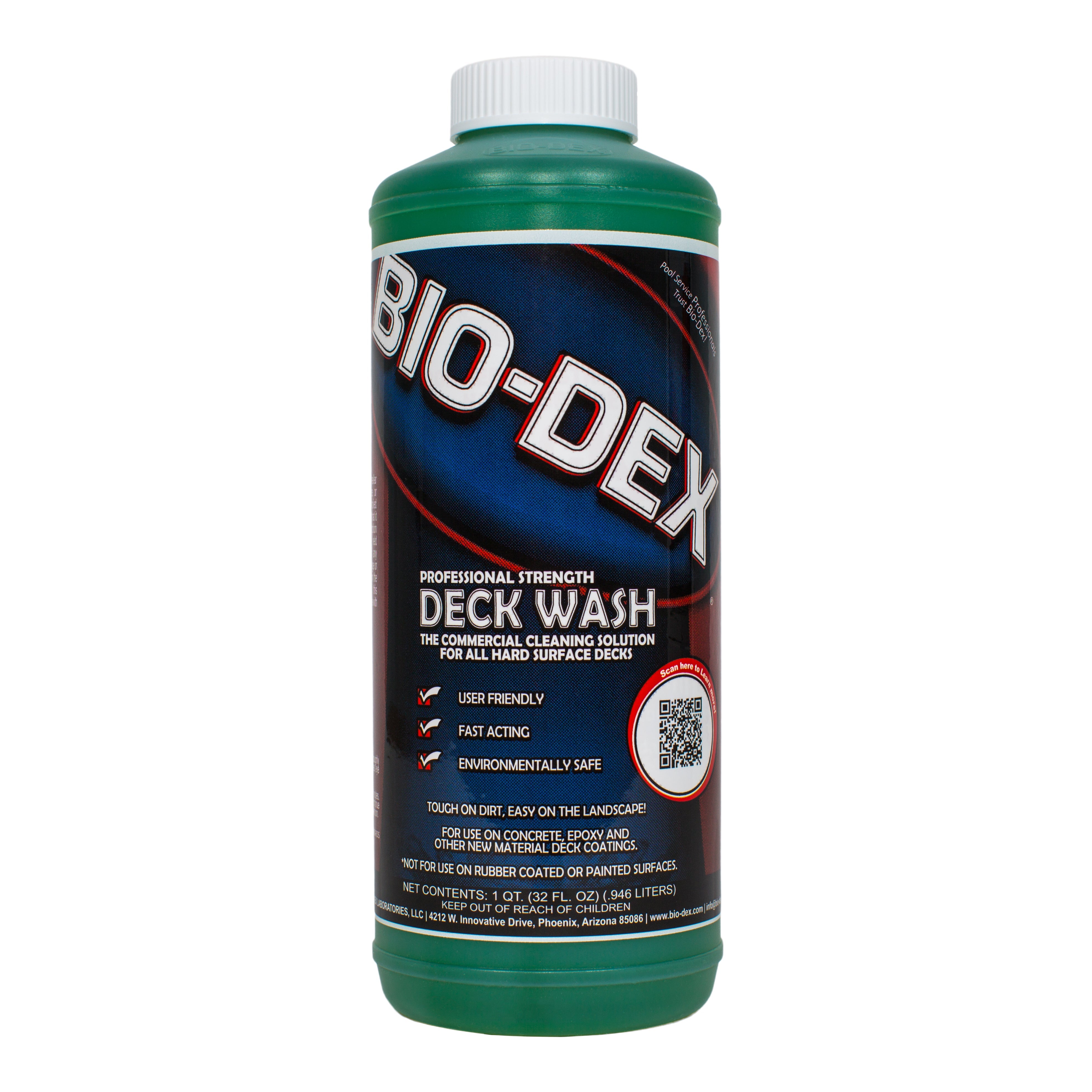 Bio-Dex Deck Wash Powerful Formula for Fast and Effective Pool Deck Cleaning