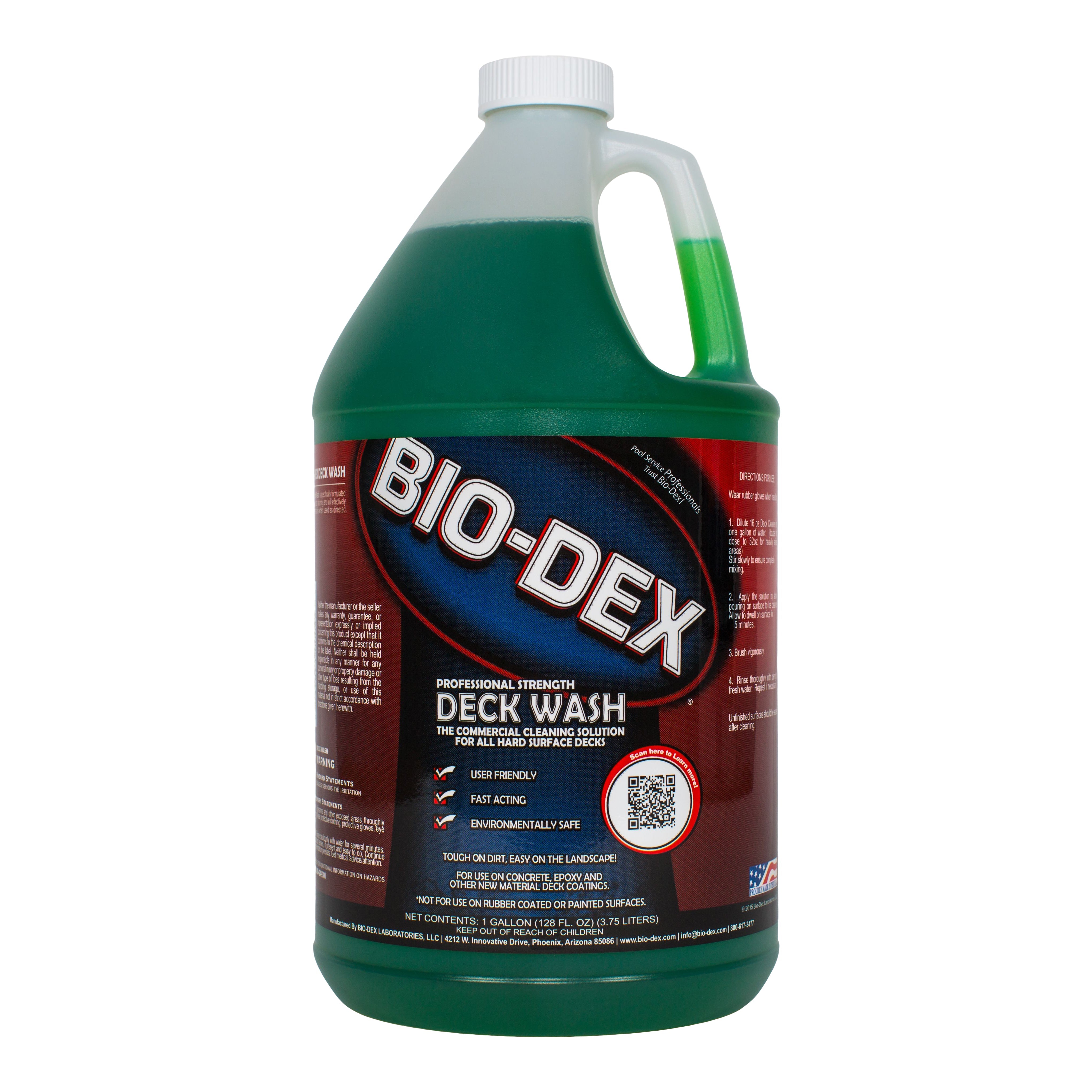 Bio-Dex Deck Wash Powerful Formula for Fast and Effective Pool Deck Cleaning